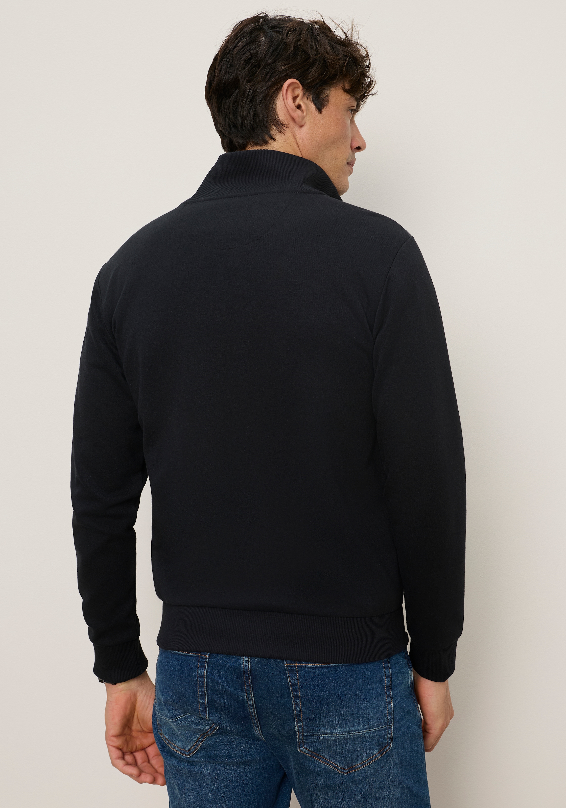 Bruno Banani Veste sweat avec quilting à carreaux dans la partie supérieure