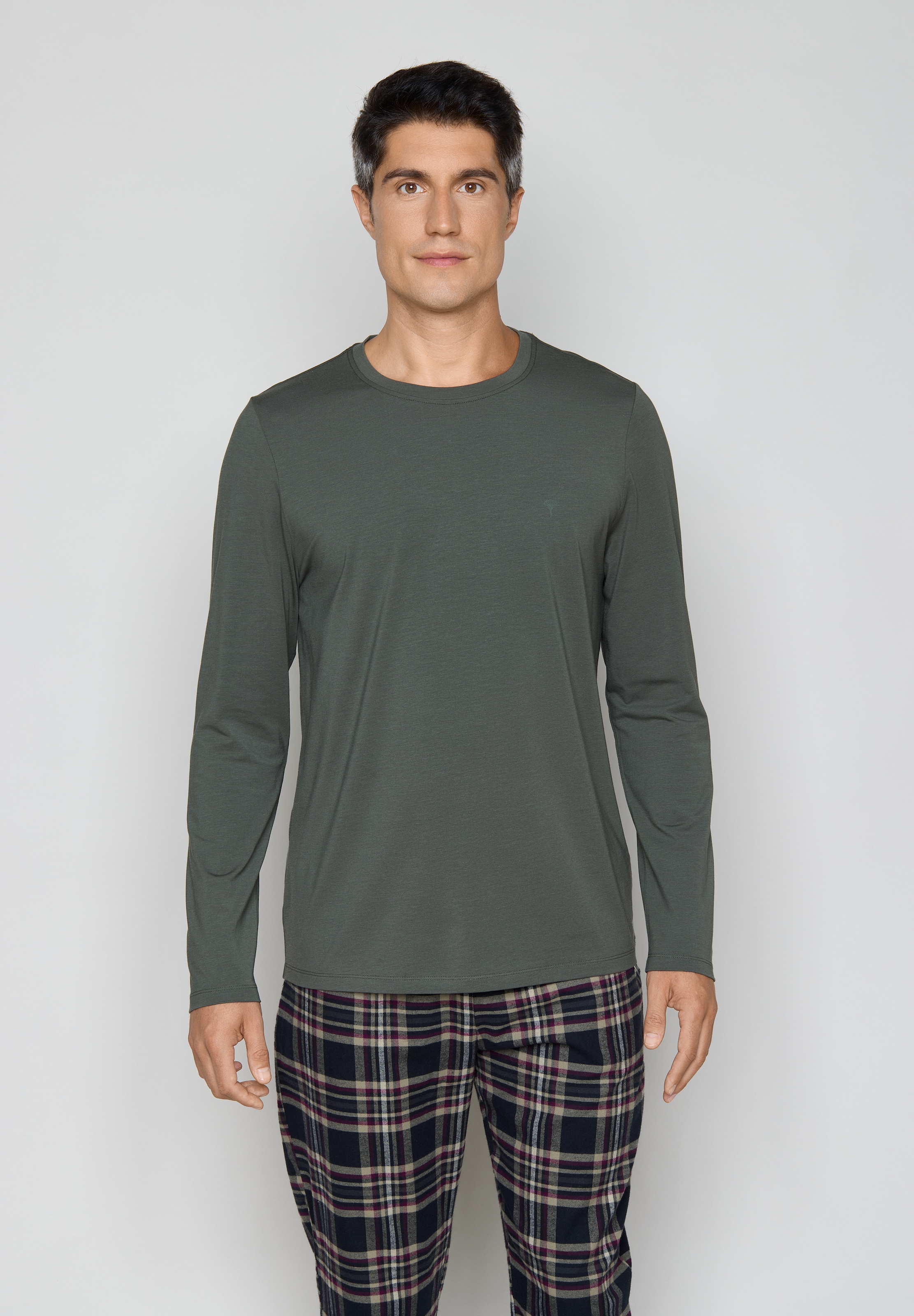 JOOP! Haut de pyjama avec encolure ronde, manches longues
