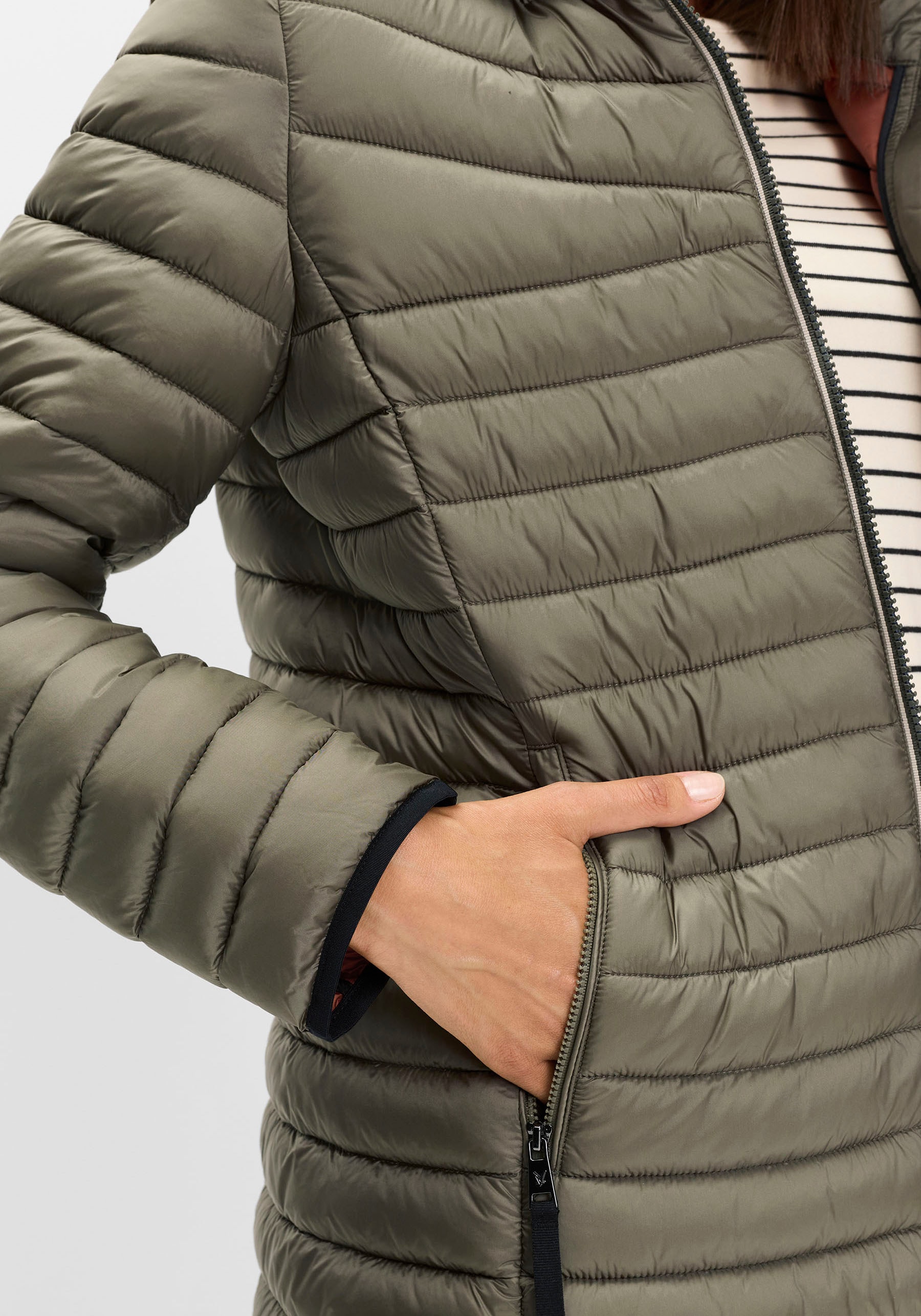 Fuchs Schmitt Steppjacke »Steppjacke« mit Kapuze mit abnehmbarer Kapuze