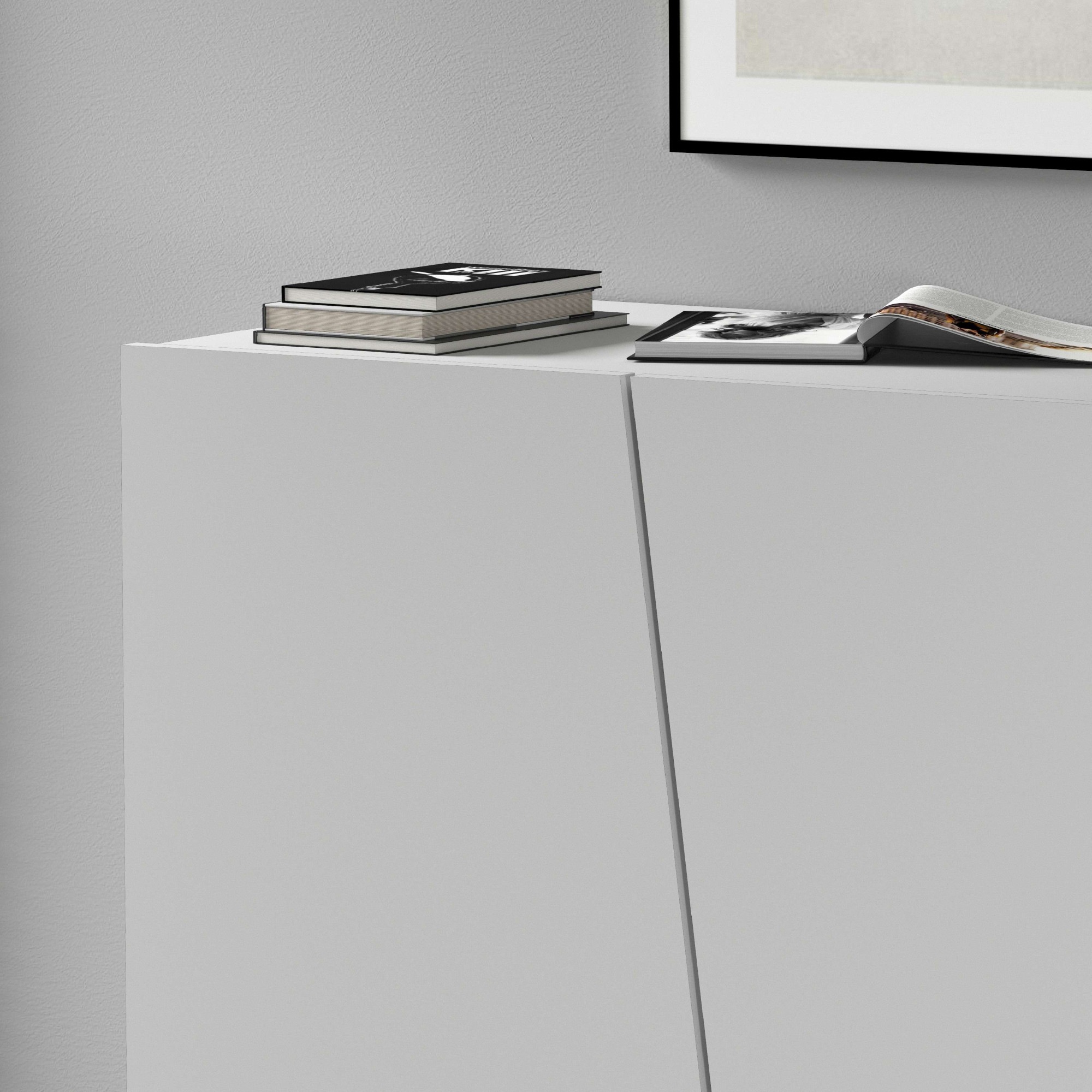 Home affaire Armoire de classement »Vega, Mehrzweckschrank, Büroschrank, mit 2 Türen« & verstellbaren Einlegeböden, Höhe 86 oder 166 cm, Made in Italy