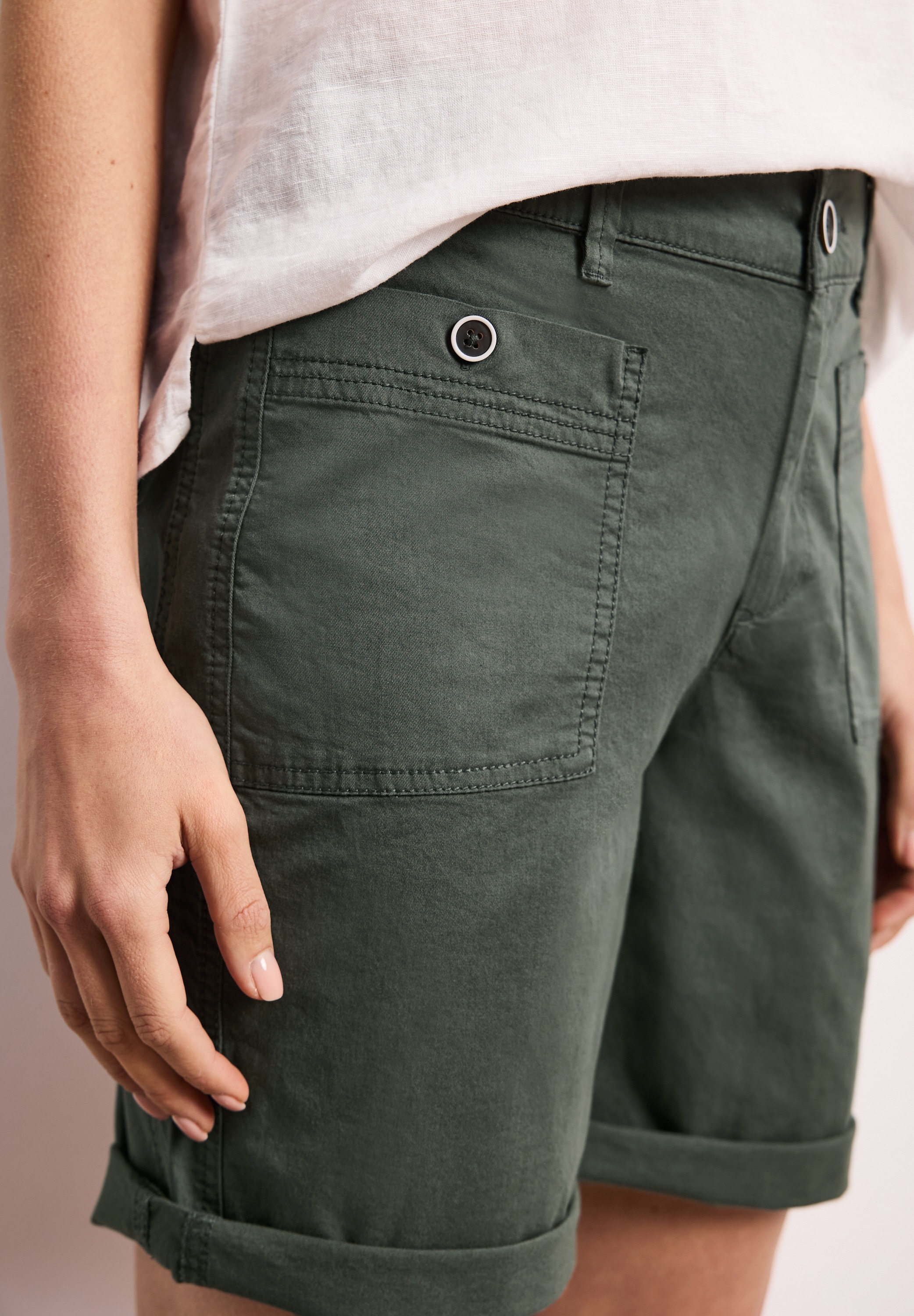 STREET ONE Bermuda »Style Yulius«  Short d'été avec revers