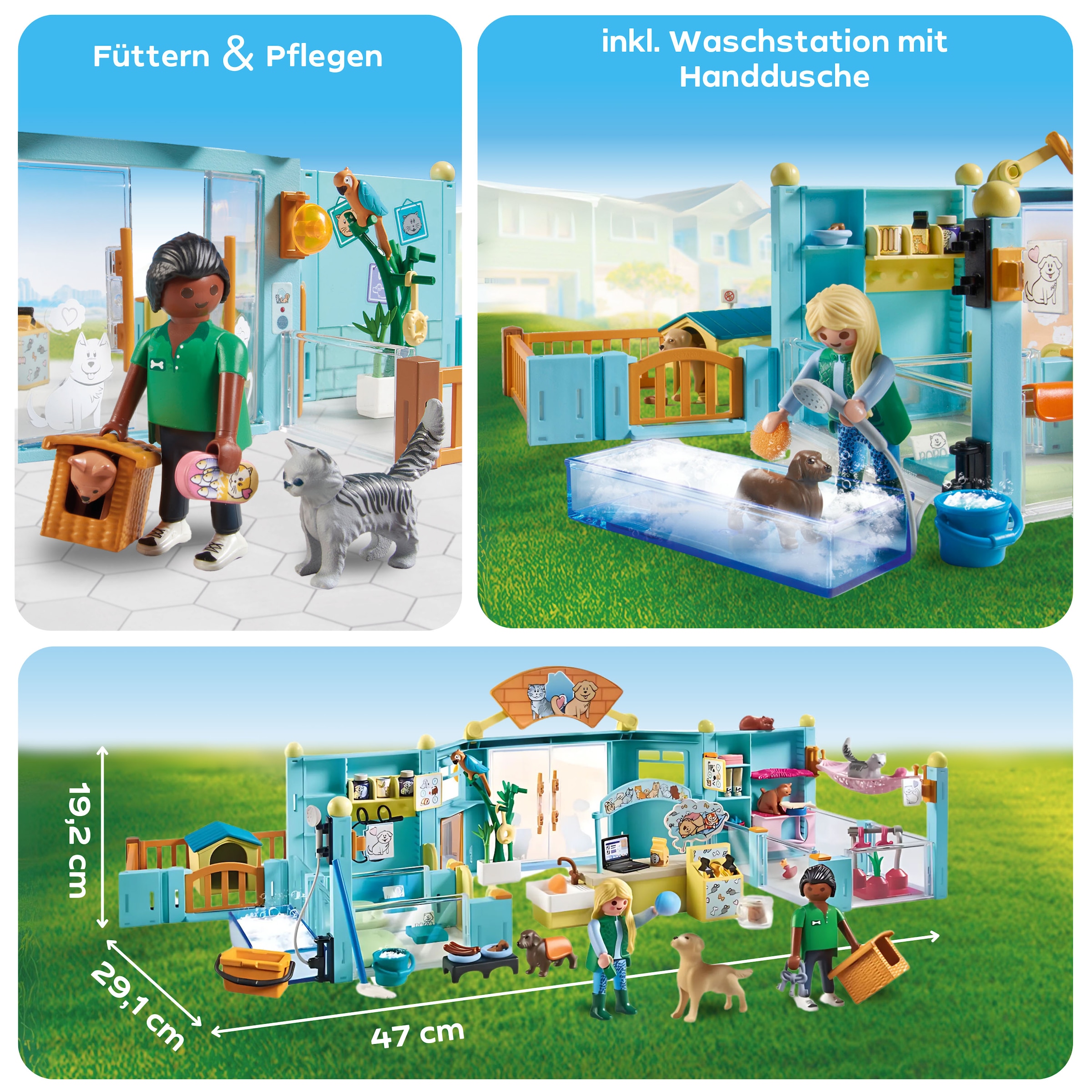 Playmobil® Konstruktions-Spielset »Tierhotel (71742), Playmobil My Life« Made in Europe