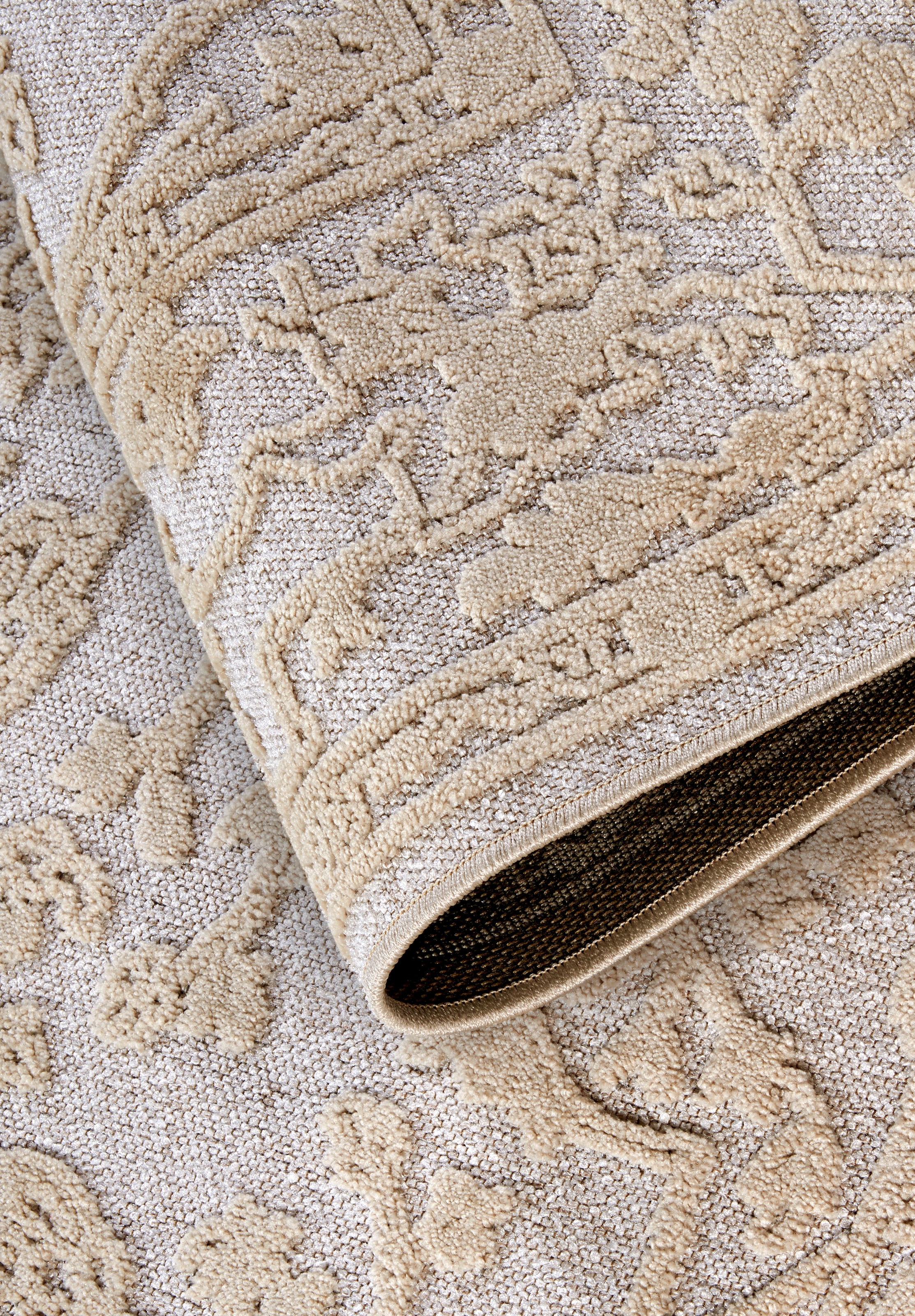 Villeroy & Boch Teppich »Ambroise« rechteckig 5,5 mm Höhe Wohnzimmer, Schlafzimmer, Modern, Hoch-Tief Effekt, Flur