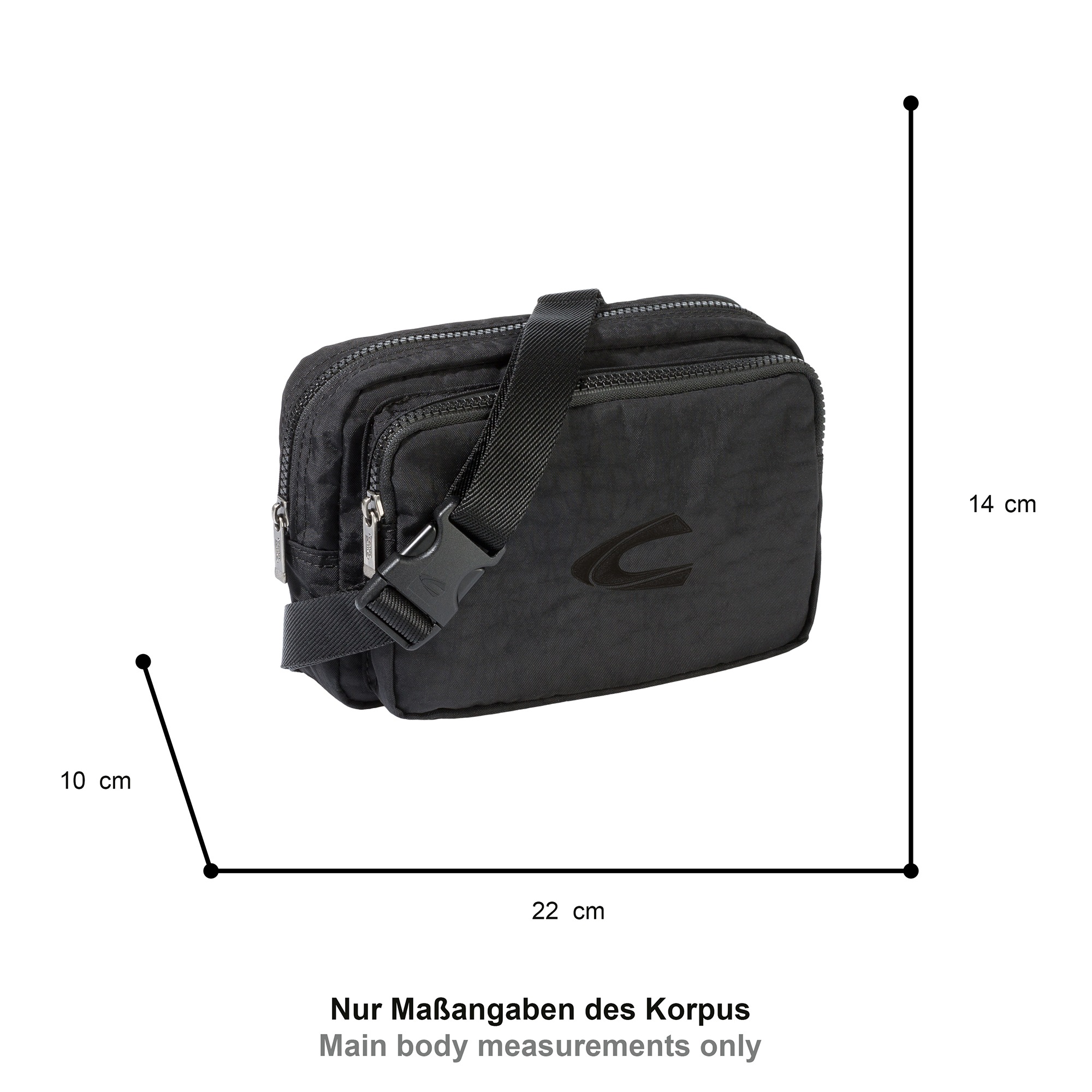 camel active Sac ventral »Journey« aus leichtem robusten Nylon, funktional perfekt für alle Lebenslagen