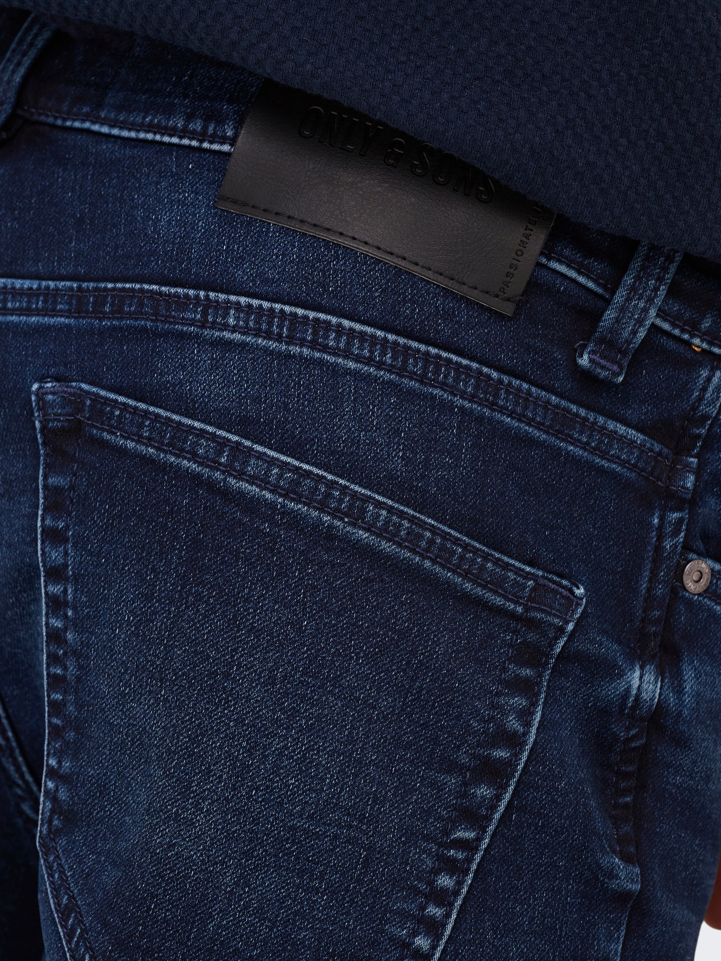 ONLY & SONS Short en jean »ONSPLY JOG DBD 0025 ANA DNM SHORTS NOOS« mélange coton, coupe régulière