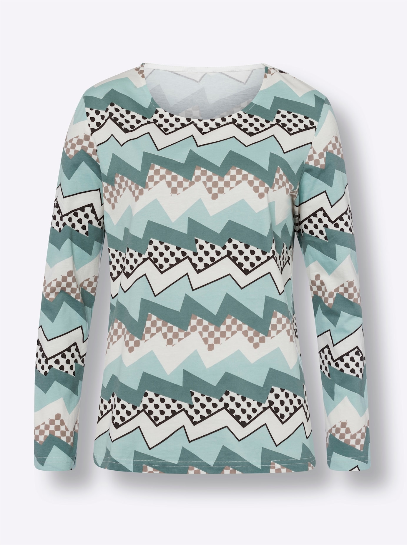 Classic Basics Shirt à col rond »Langarm-Shirt« 1 cuis