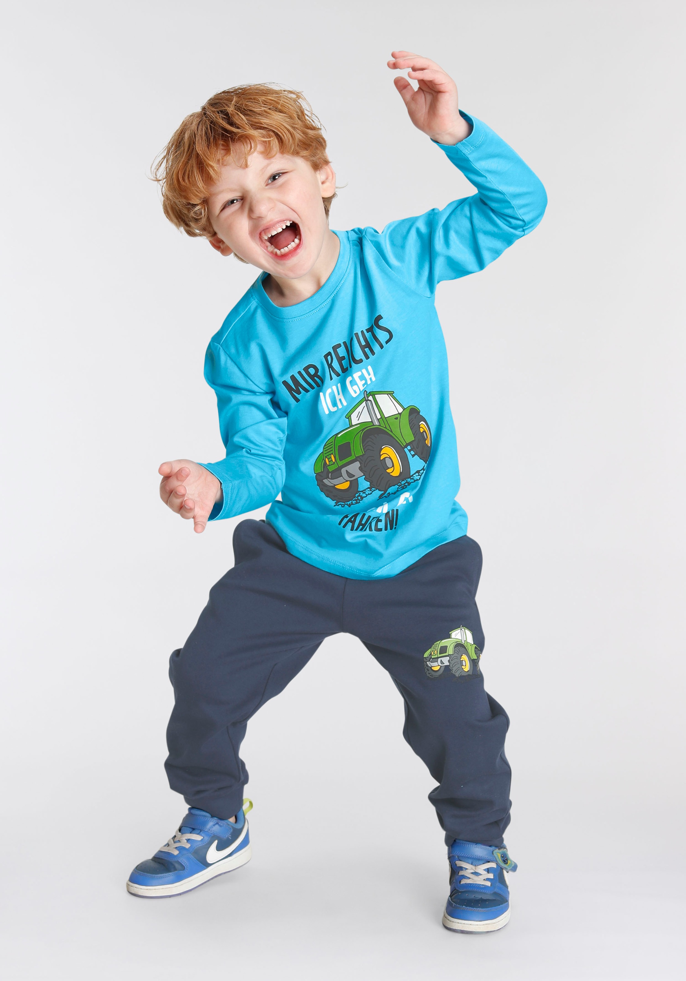 KIDSWORLD Chemise & pantalon »2tlg. Set Langarmshirt + Hose« Ensemble, 2, 2 J'EN AI ASSEZ, JE VAIS CONDUIRE LE TRACTEUR