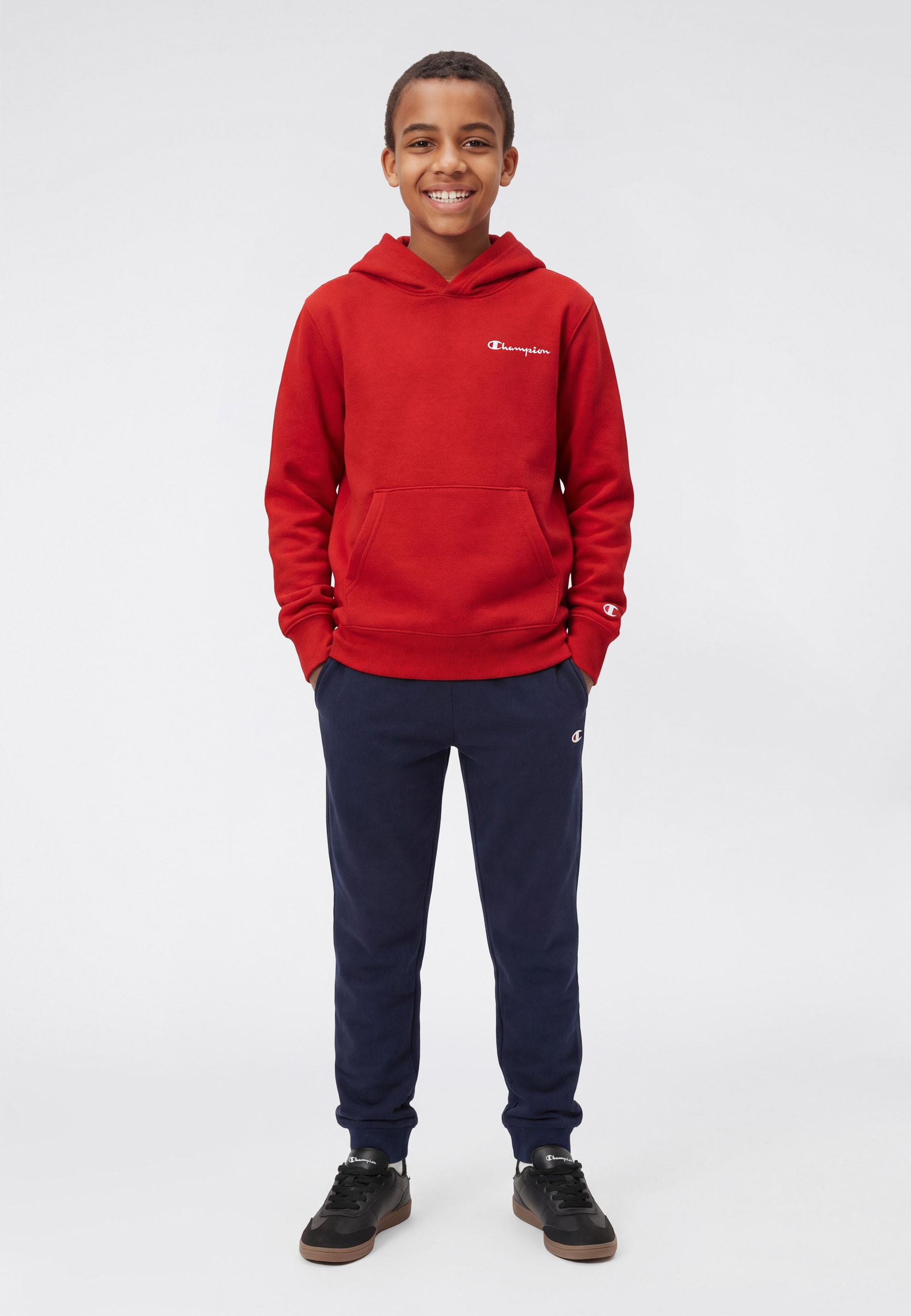 Champion Kapuzensweatshirt »ICONS CONTRAST Terry Hoodie«, für Kinder, sportlicher Stil, mit Kapuze
