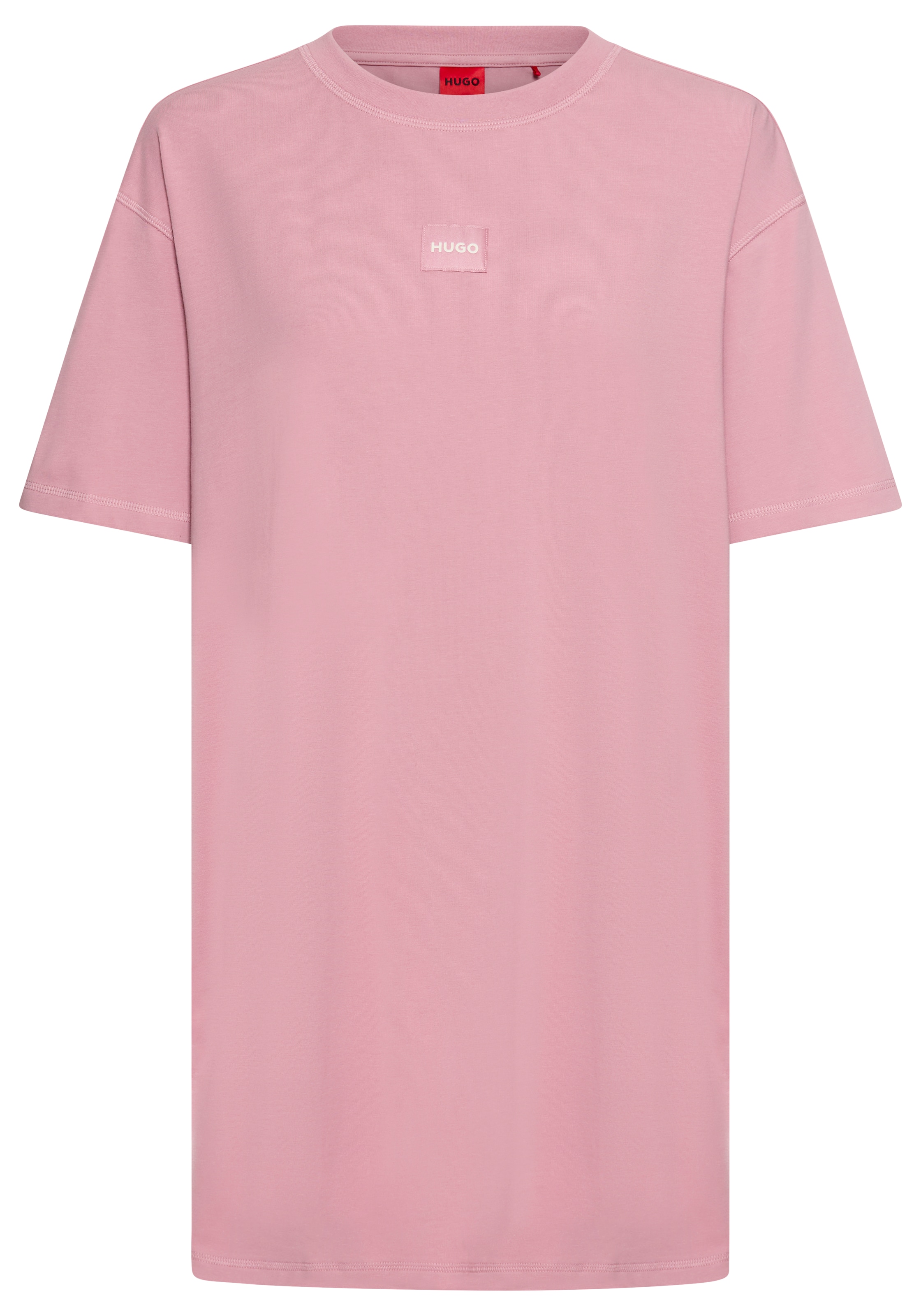 HUGO Underwear Nachthemd Rundhalsausschnitt, relaxed fit, Markenlabel