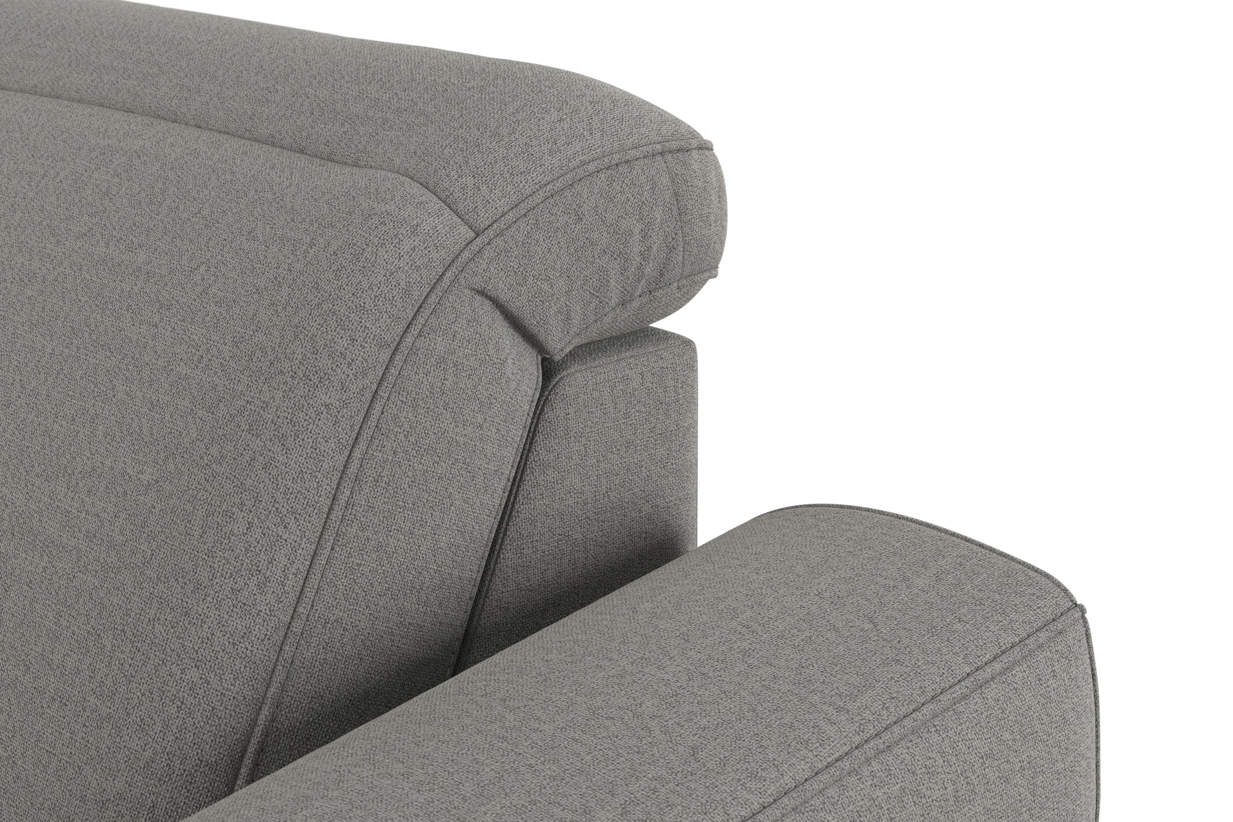 sit&more Ecksofa »Dundee L-Form« mit Federkern und Massivholzfüssen, wahlweise mit Kopfteilverstellung