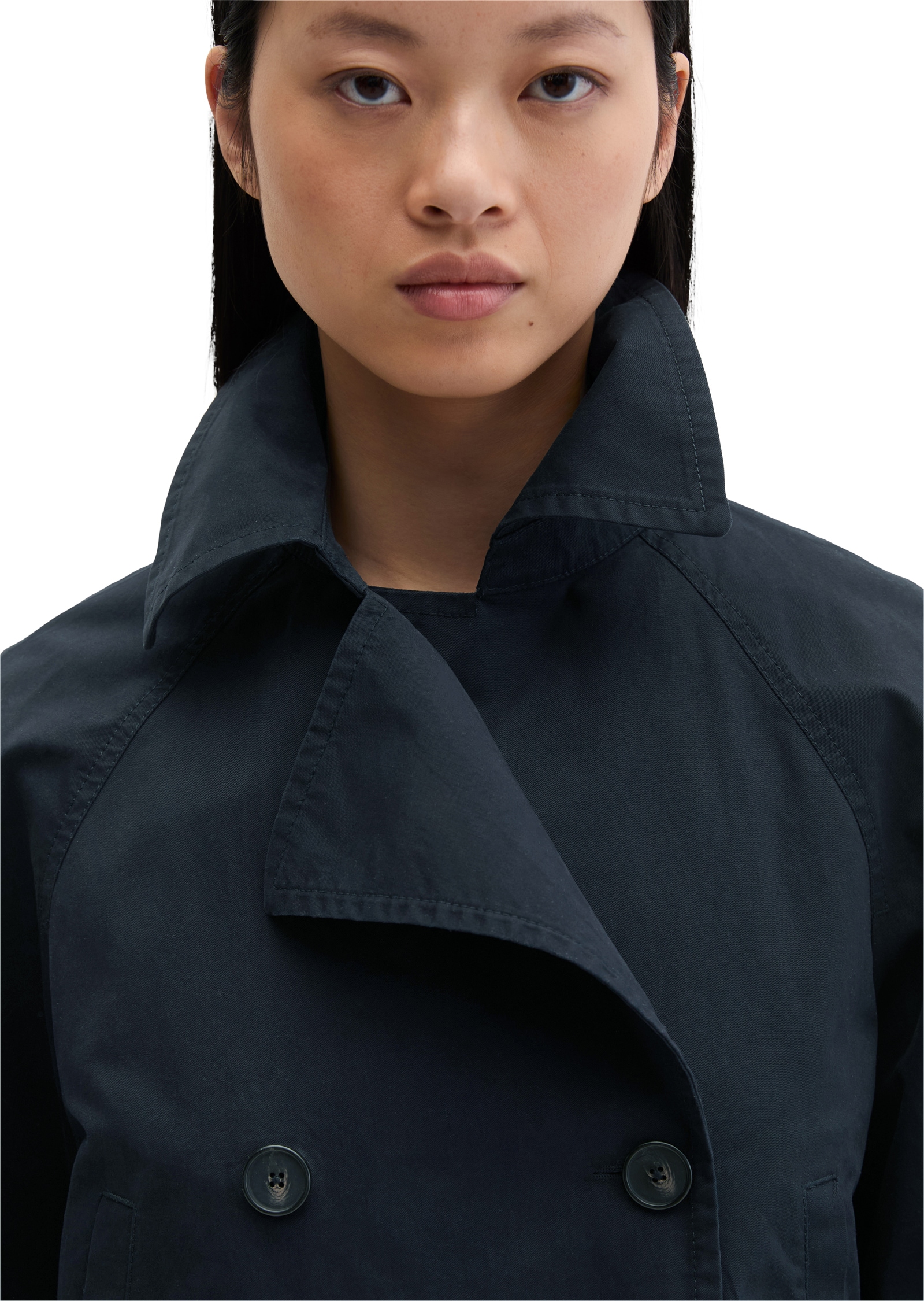 Marc O'Polo Veste courte Trenchjacke relaxed aus Organic Cotton-Twill