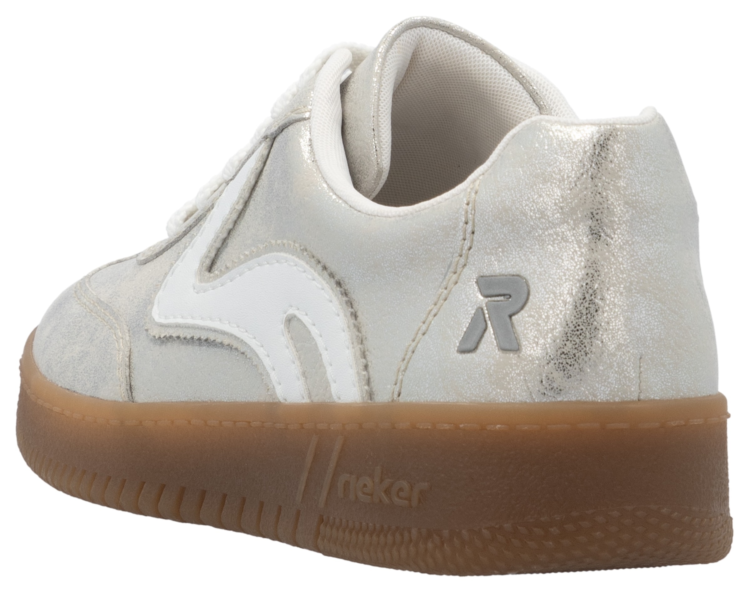 RIEKER Sport Plateausneaker  , Freizeitschuh, Halbschuh, Schnürschuh in veganer Verarbeitung