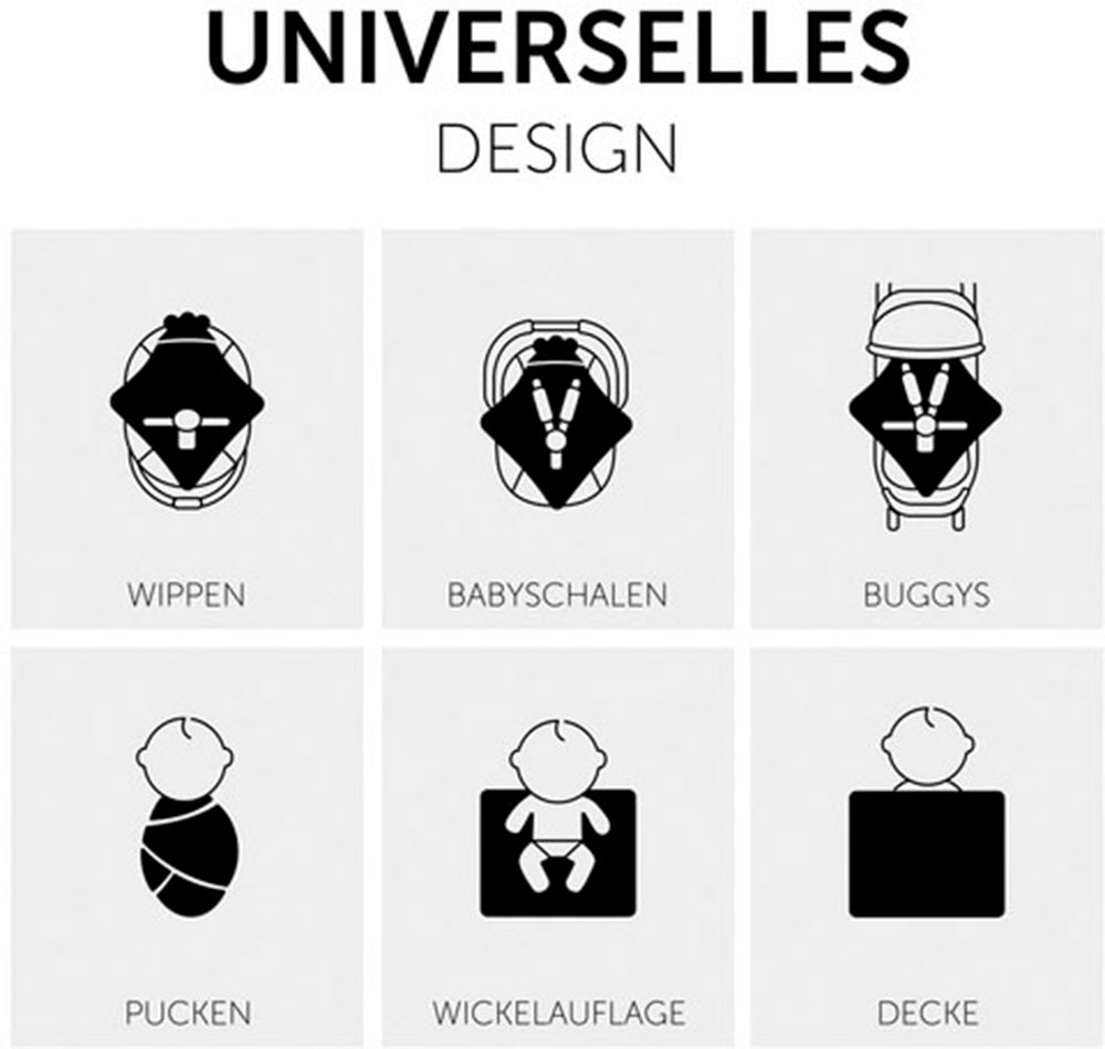 Hauck Babydecke »Baby Einschlagdecke, Snuggle N Dream leaves Mint/grün« Baby Einschlagdecke mit Kapuze