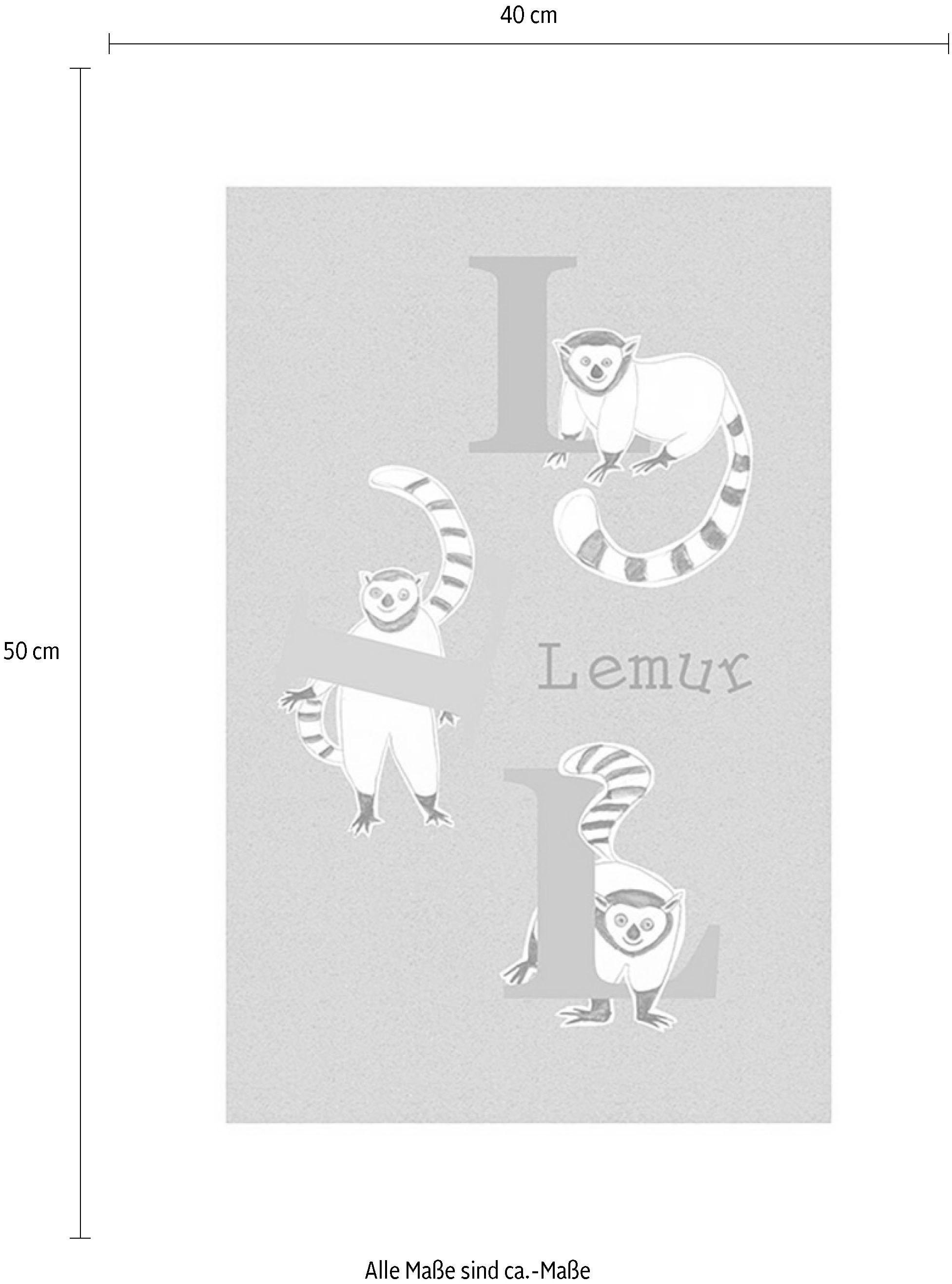 Komar Image »ABC Animal L« 1 cuis tlg. Wandbild zur Dekoration - ohne Rahmen