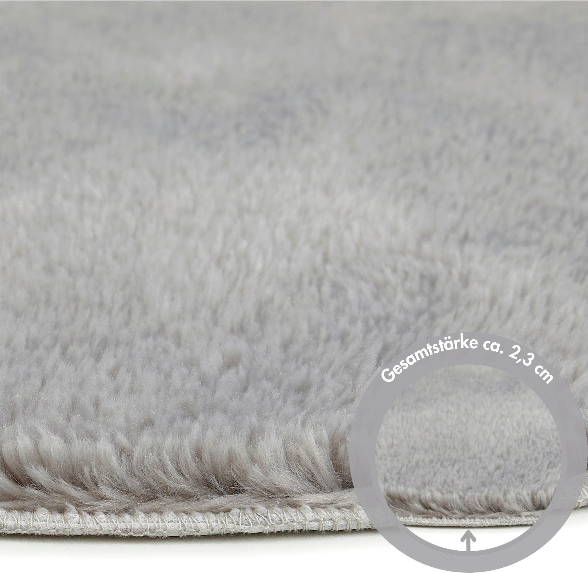 Andiamo Tapis de bain »Florida« Höhe 23 mm Uni Farben, besonders weich, auch als 2er Set erhältlich