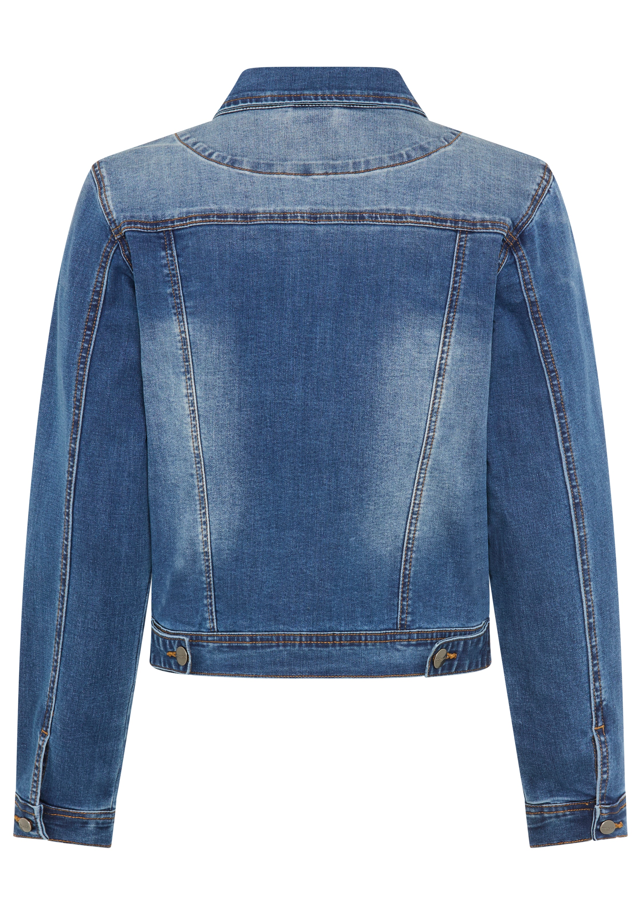 Tamaris Veste en jean aus elastischem Denim-Material, mit Brusttaschen und Eingrifftaschen