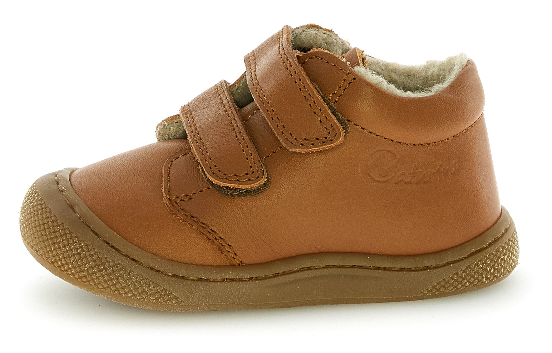Naturino Chaussures de marche »Cocoon Wide«  chaussure bébé, chaussure à scratch avec doublure en laine, gabarit de taille à télécharger