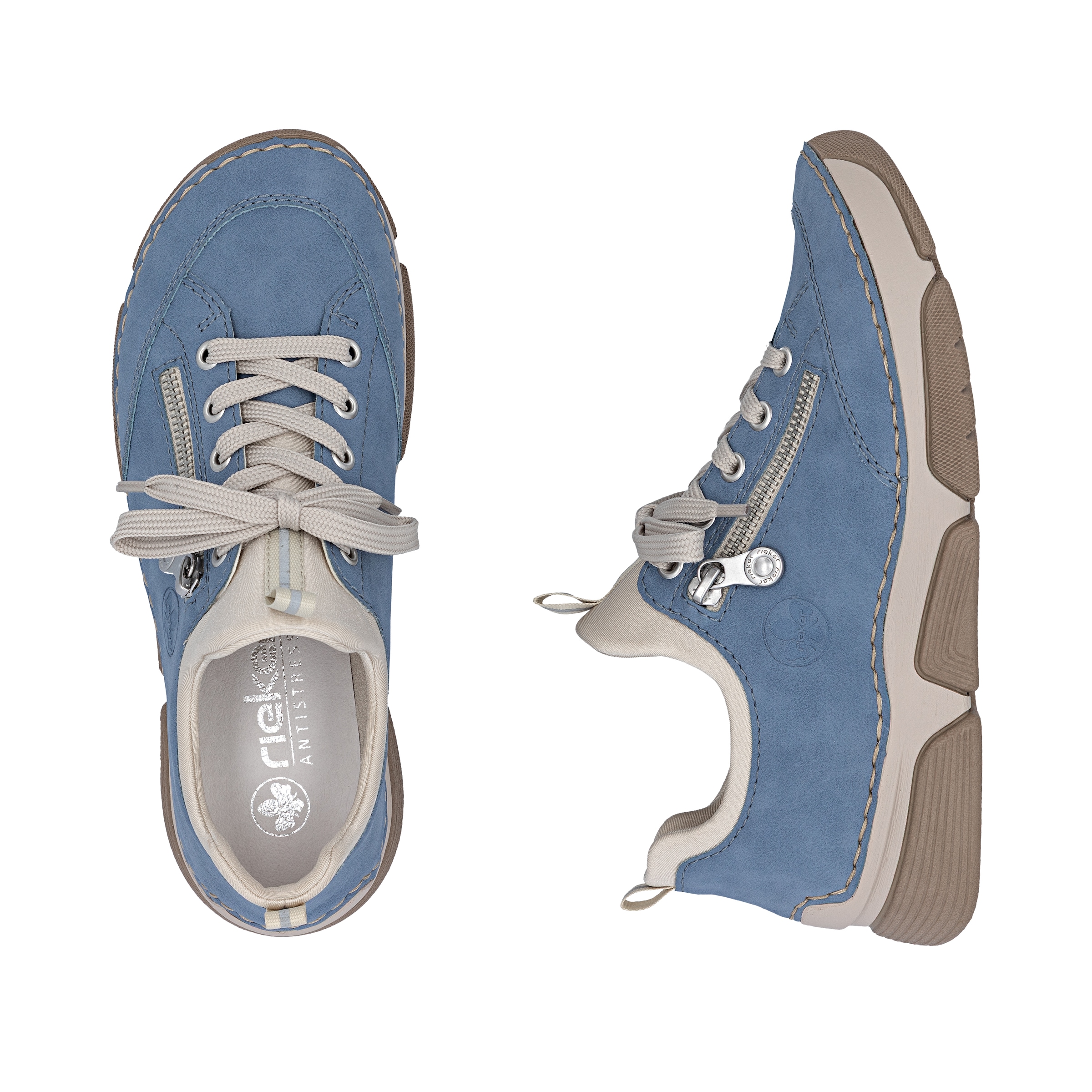 Rieker Baskets slip-on  chaussure à enfiler, chaussure basse, chaussure de loisirs avec semelle intérieure souple