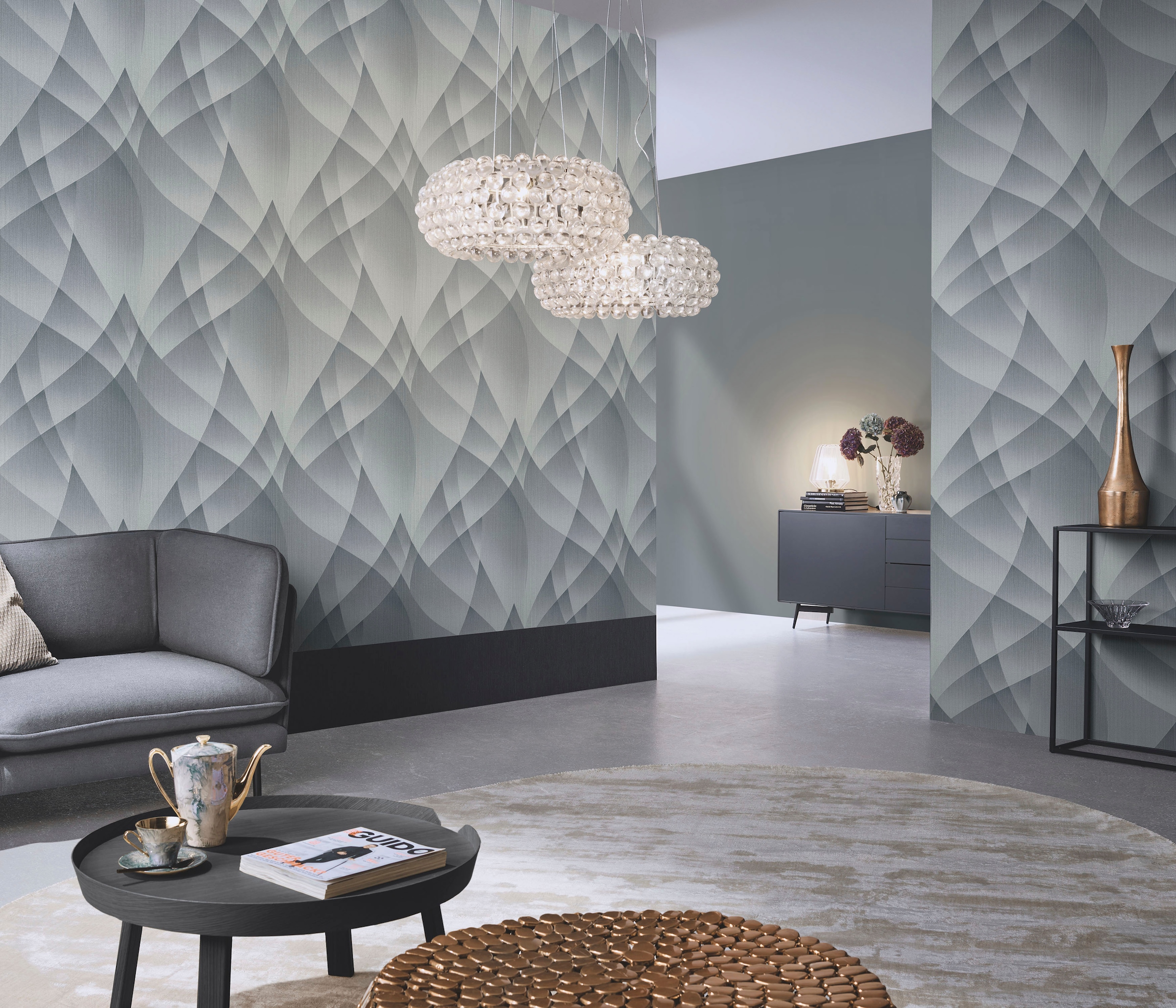 Fashion for walls Vliestapete »Lumina« geometrisch geprägt Phthalate frei