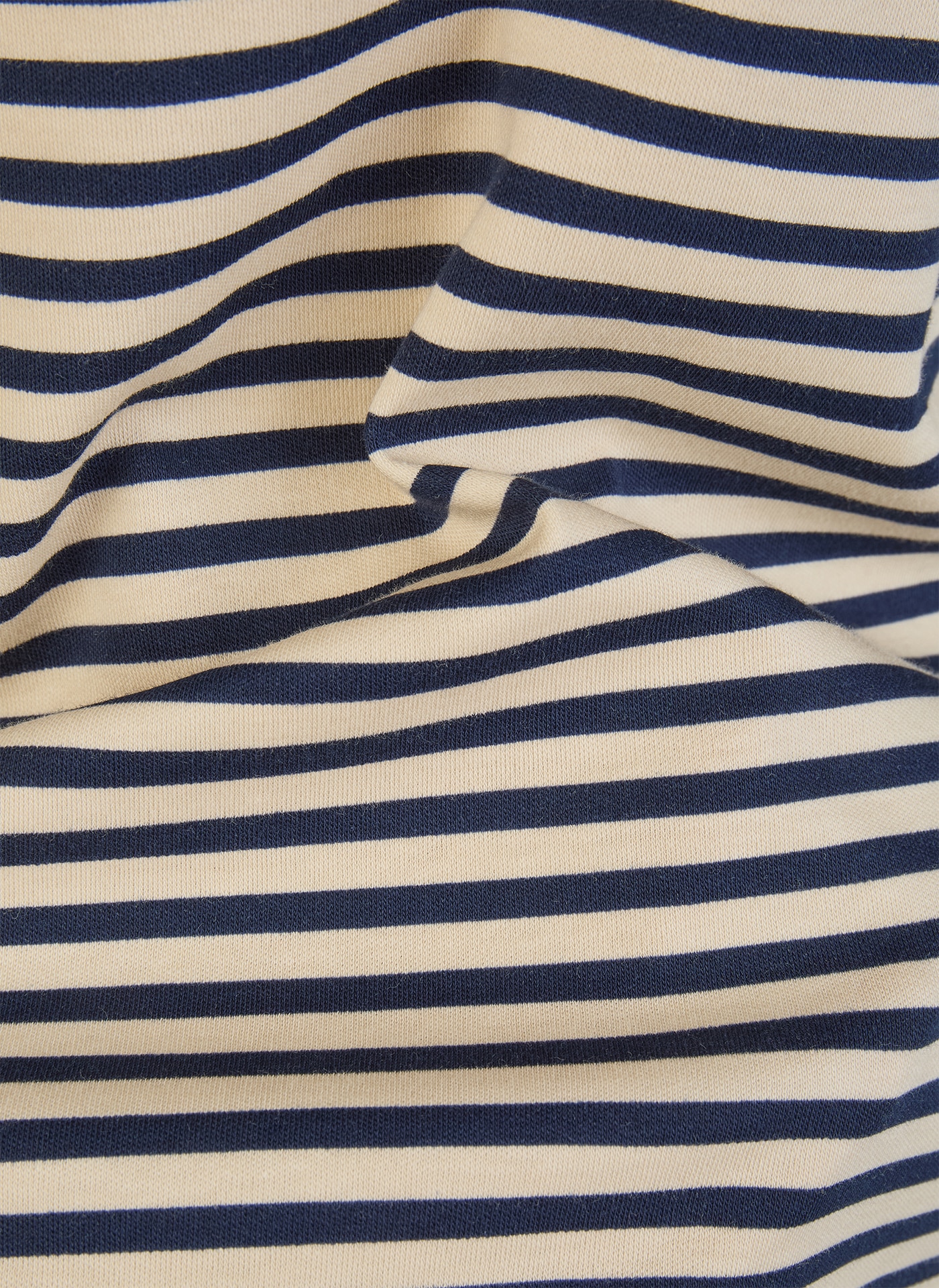 Rabe T-shirt à manches 3/4 im Streifen-Look und mit Hemdblusenkragen