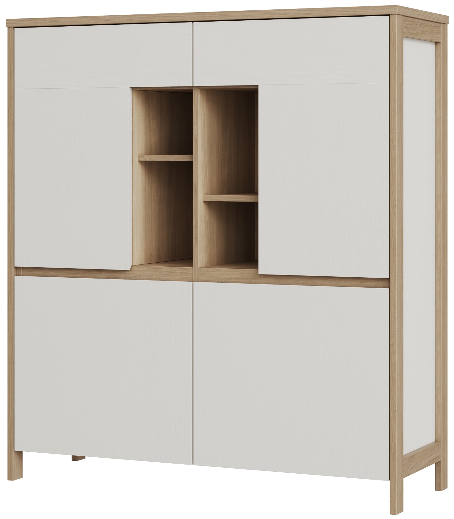 Home affaire Highboard »Stranda, moderner Schrank, Stauraumelement im Scandic-Style« elegante Rahmenoptik, ausreichend Stauraum, vielseitig einsetzbar
