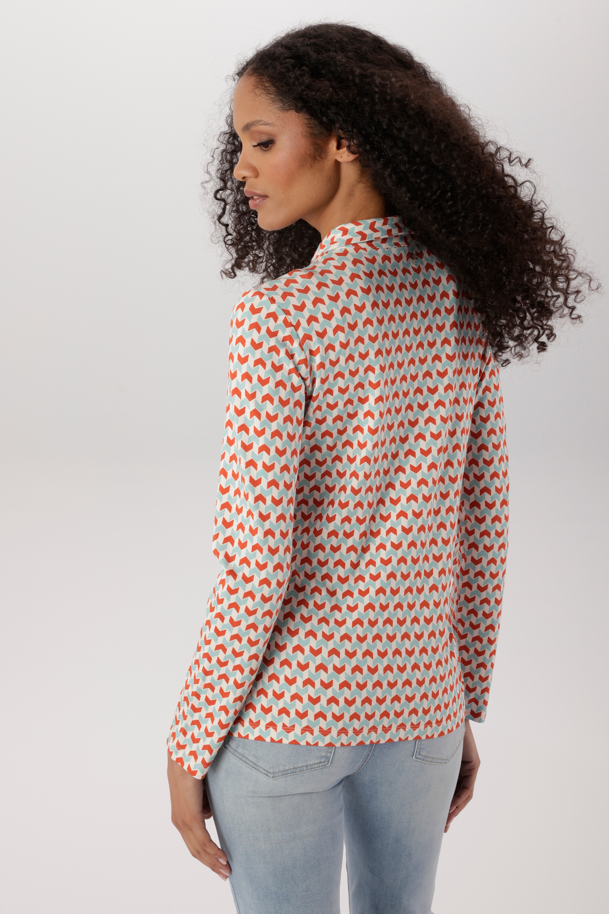 Aniston SELECTED Blouse chemise avec motif rétro graphique extravagant - NOUVELLE COLLECTION