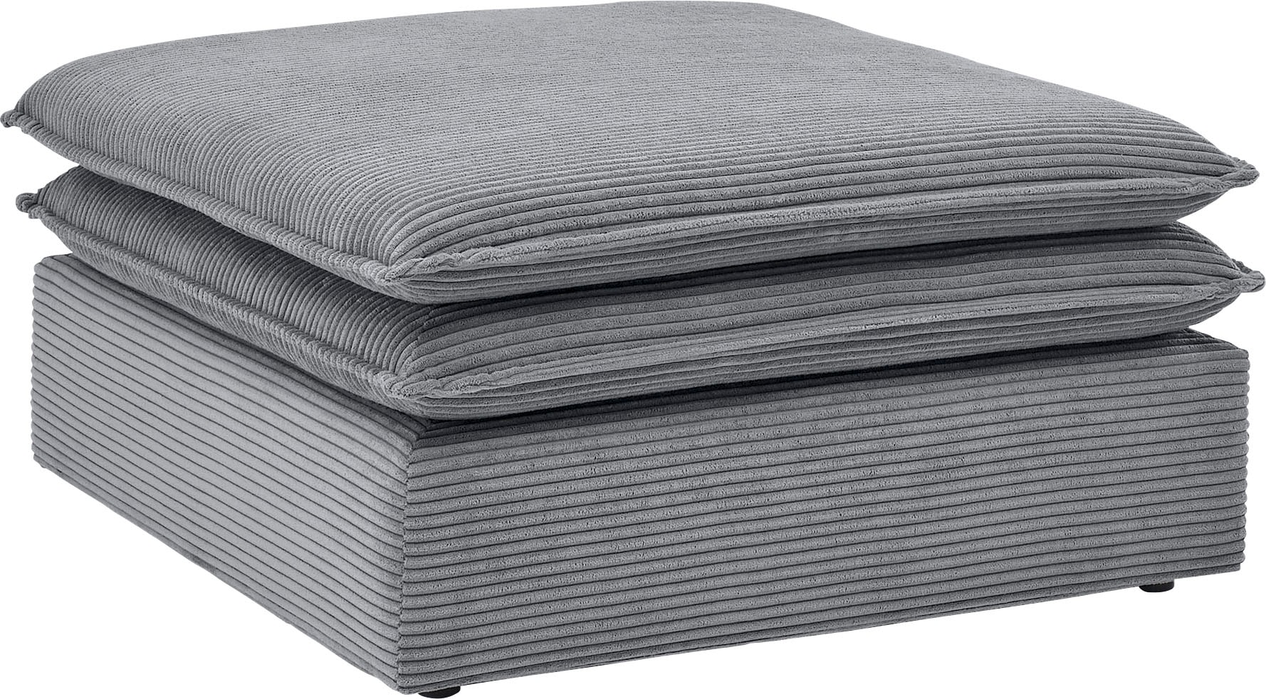 Home affaire Sitzgruppe »PIAGGE« 2 Stk. tlg. 3-Sitzer-Sofa mit Bettfunktion und Loveseat-Hocker im Set