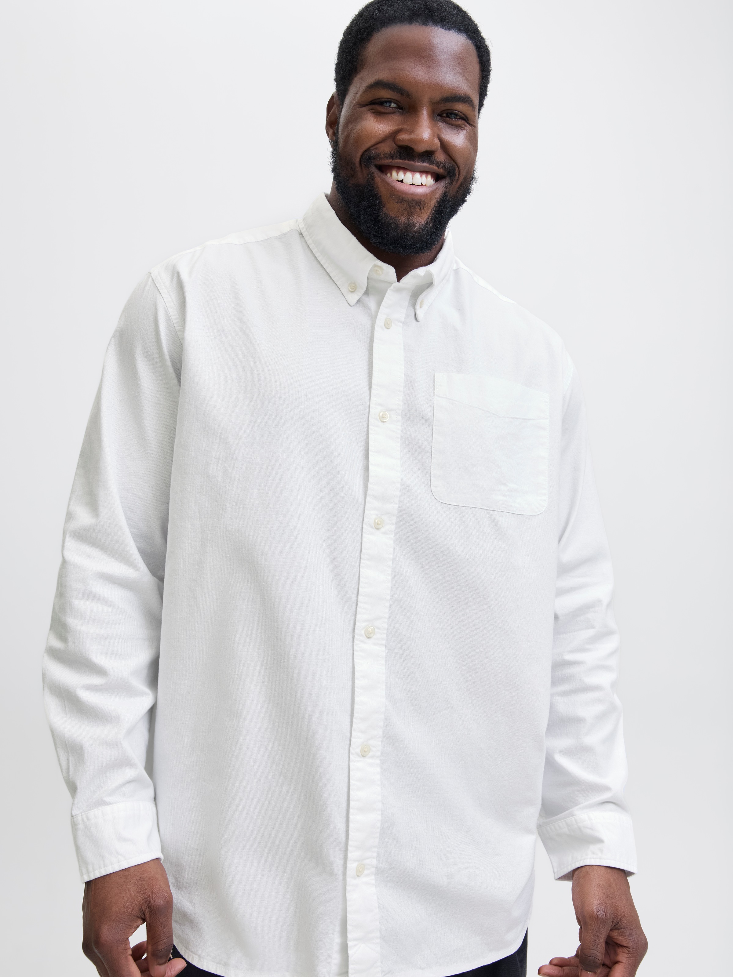 Jack & Jones PlusSize Langarmhemd »JPRBLUBROOK OXFORD SHIRT L/S NOOS PLS«