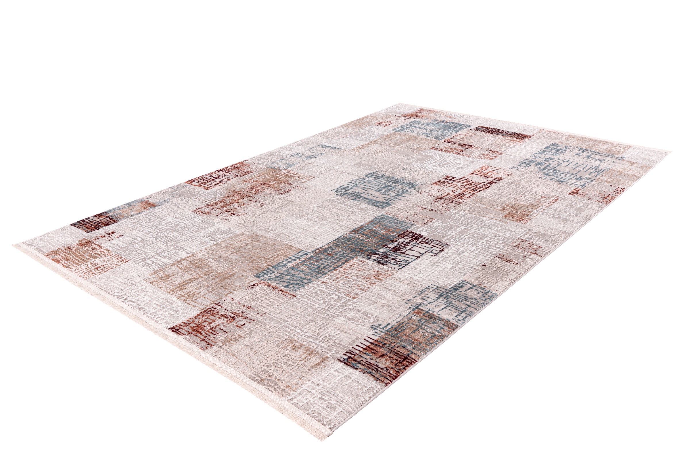 me gusta Tapis »Akropolis 425« Rectangulaire 12 mm Höhe flacher Teppich mit Baumwollrücken, attraktiver Vintage-Look