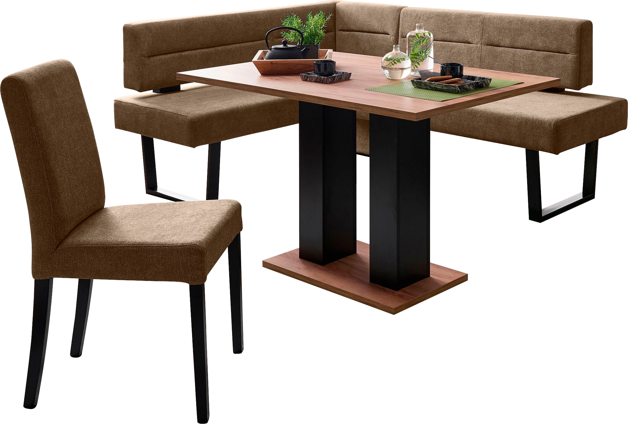 massivline&more Ensemble de bancs d'angle »Martina« 5 cuis tlg. librement positionnable dans la pièce