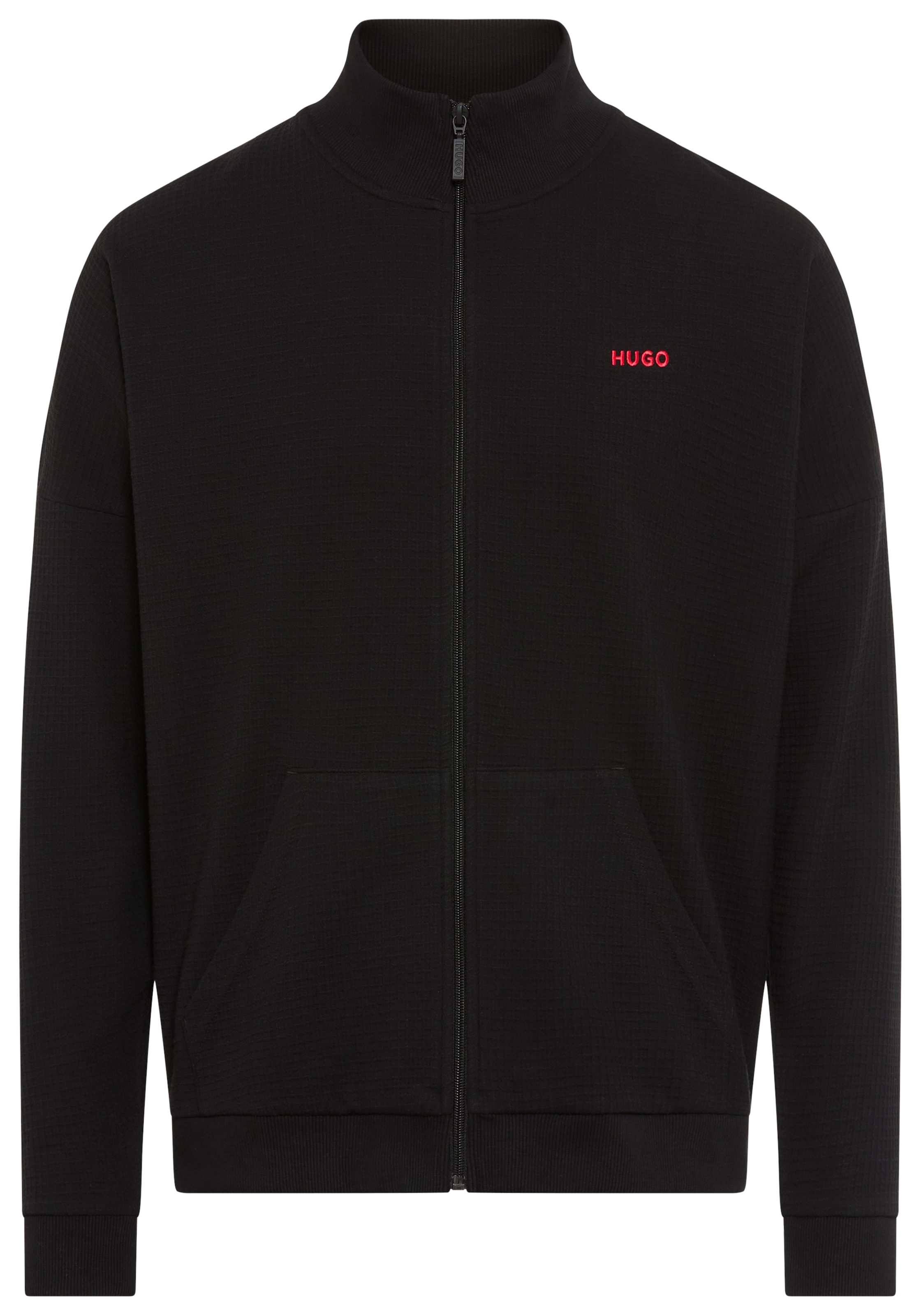 HUGO Underwear Veste sweat mit Stehkragen, mit feiner Struktur