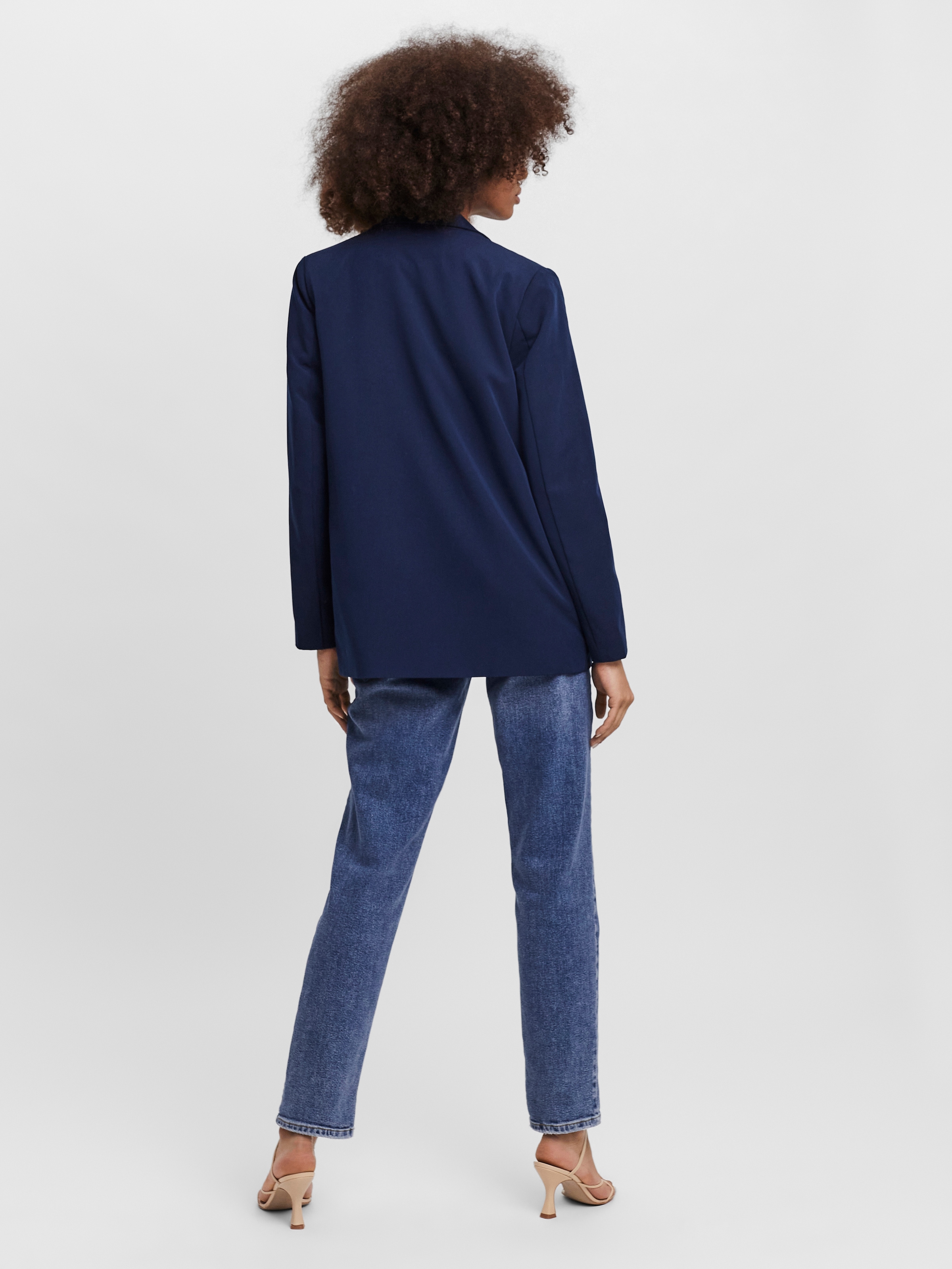 Vero Moda Blazer long »VMZELDA LS LOOSE BLAZER NOOS« lässige Form, 1-Knopf Verschluss