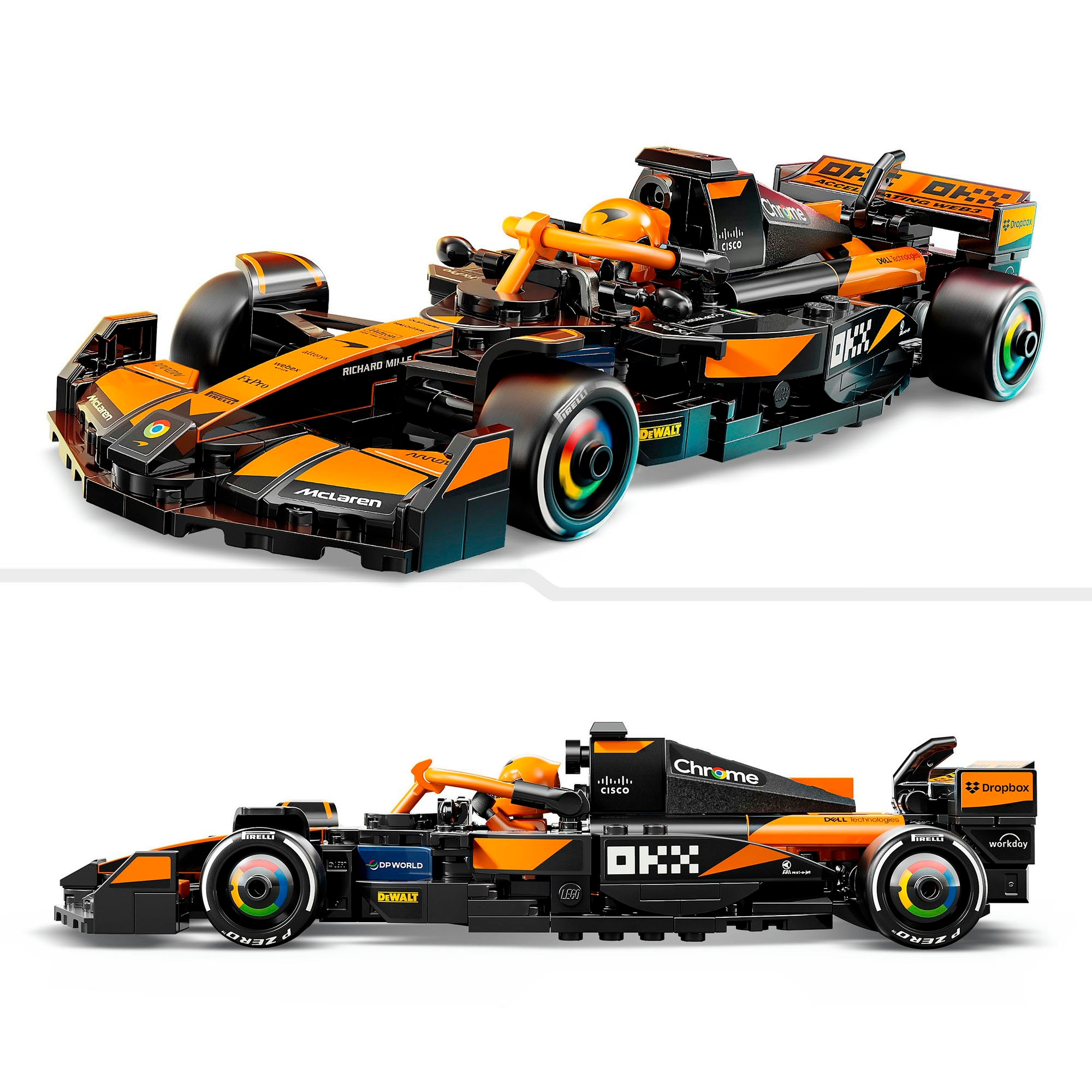 LEGO® Konstruktionsspielsteine »McLaren F1® Team MCL38 Rennauto (77251), LEGO® Speed Champions« Made in Europe