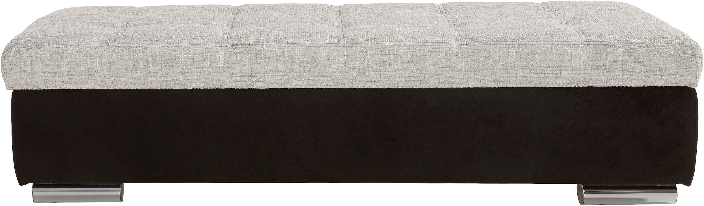 DOMO collection Tabouret »Treviso XXL: B/T/H:  161/60/41 cm« mit Stauraum, auch in Cord, passend zur Serie, moderne Steppung