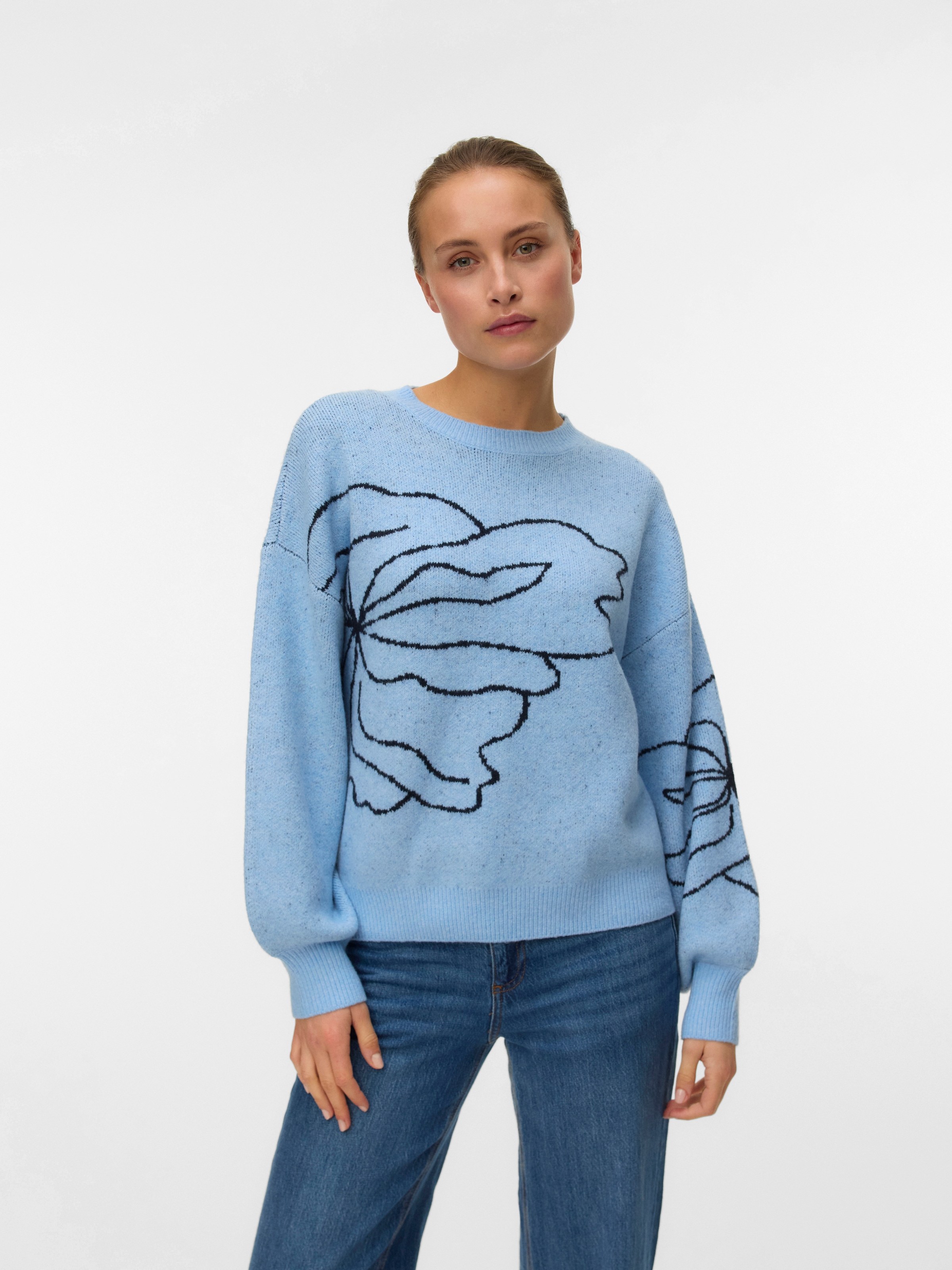 Vero Moda Strickpullover »AWHEART LS O-NECK KNIT NOOS«