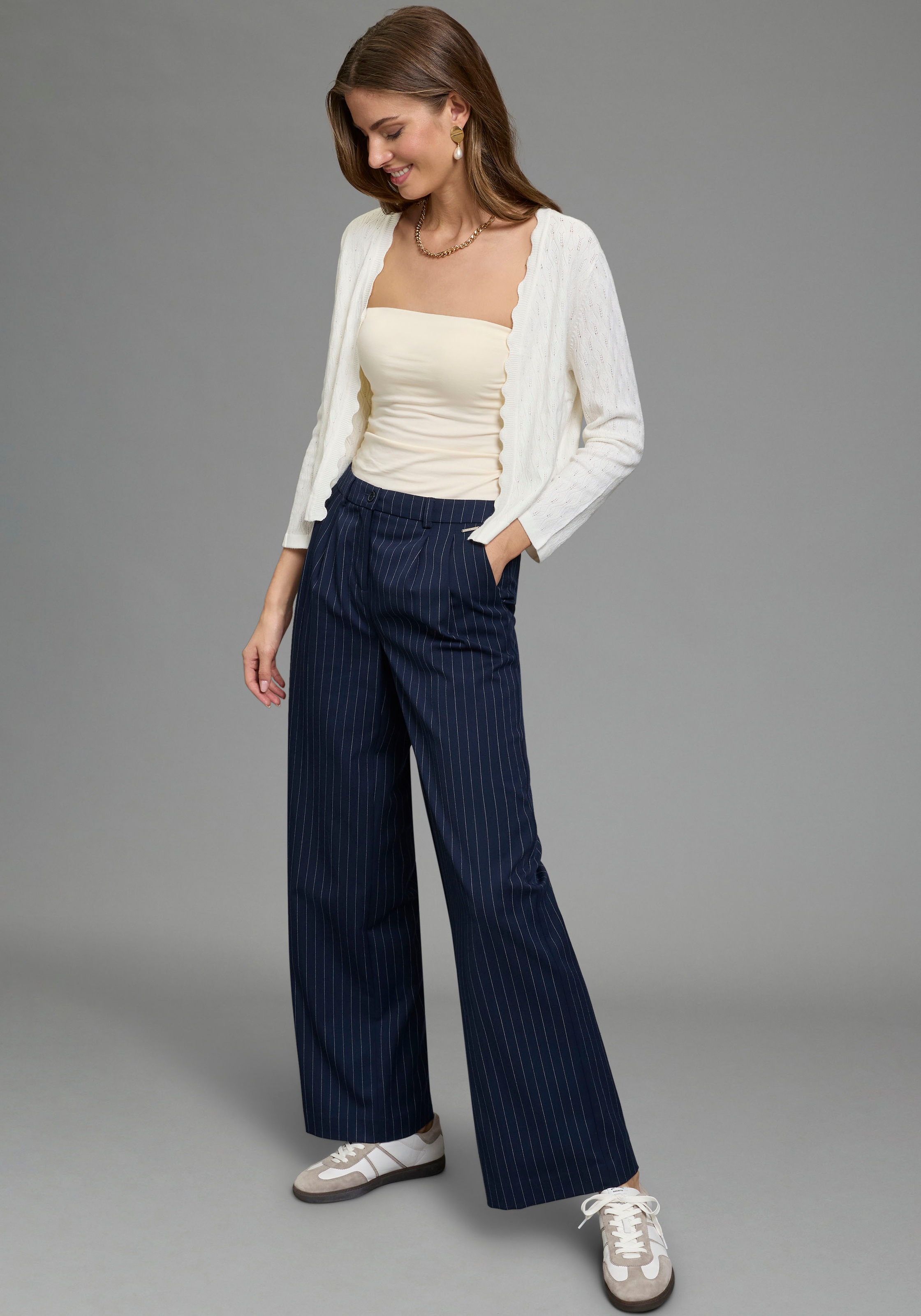 Melrose Bandeautop Packung, 2 tlg. mit Raffung an der Naht, durchgestepptes Rumpfabschluss