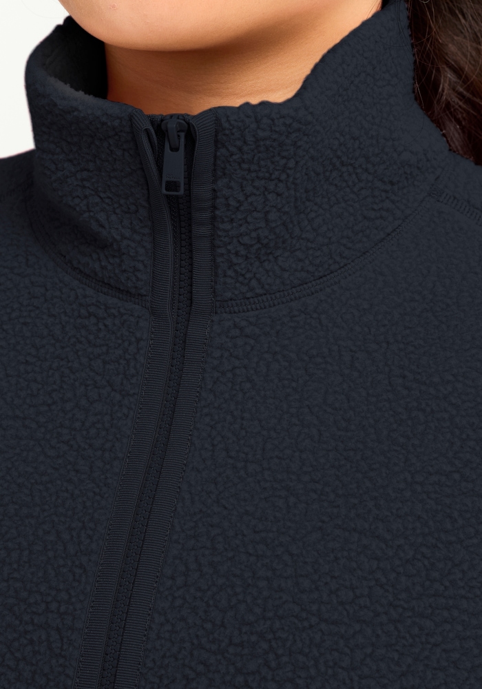 Jack Wolfskin Fleecepullover »LITE CURL HZ W«, mit hohem Kragen, aus Polyester
