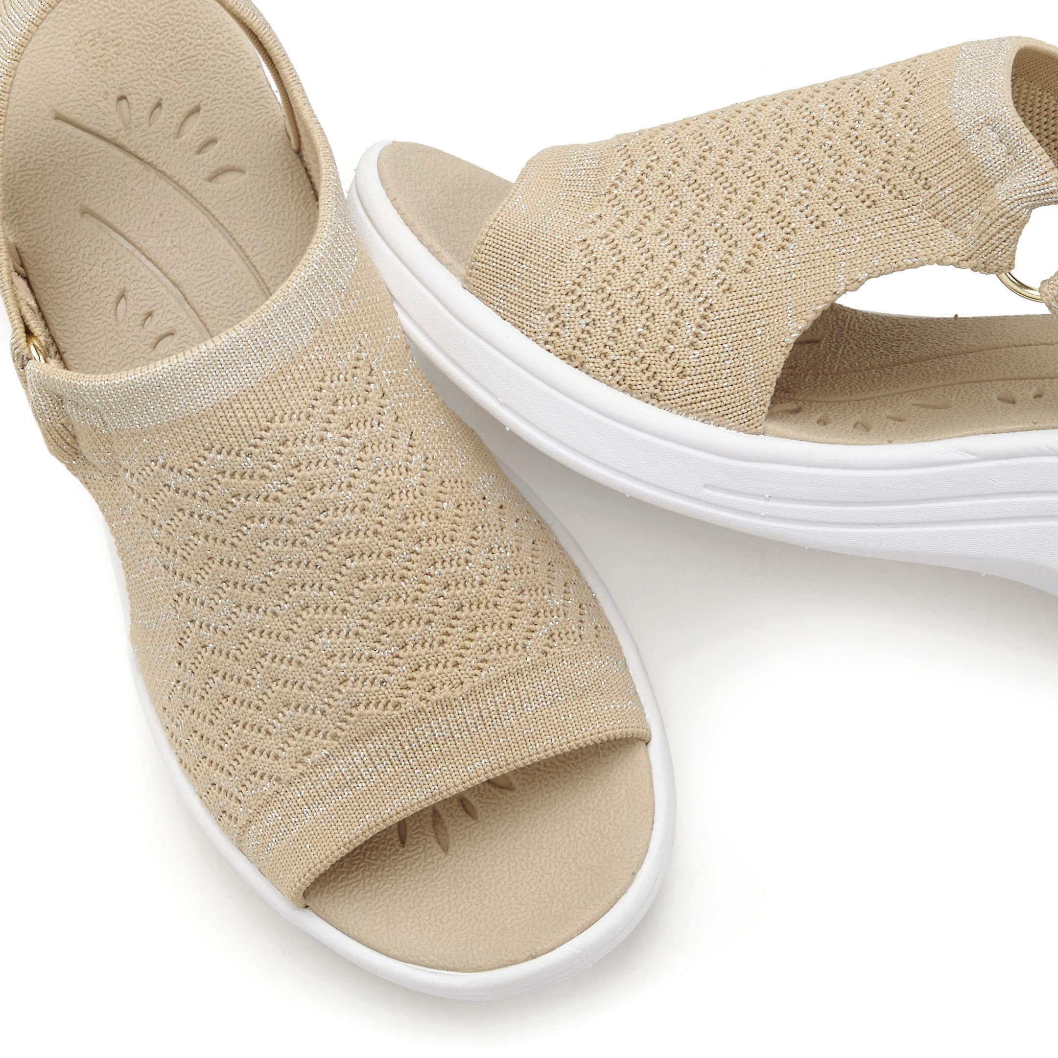 Vivance Sandales »Sandale, Sommerschuh, offener Schuh, Keilsandalette,«  NEU mit Keilabsatz und Klettverschluss VEGAN