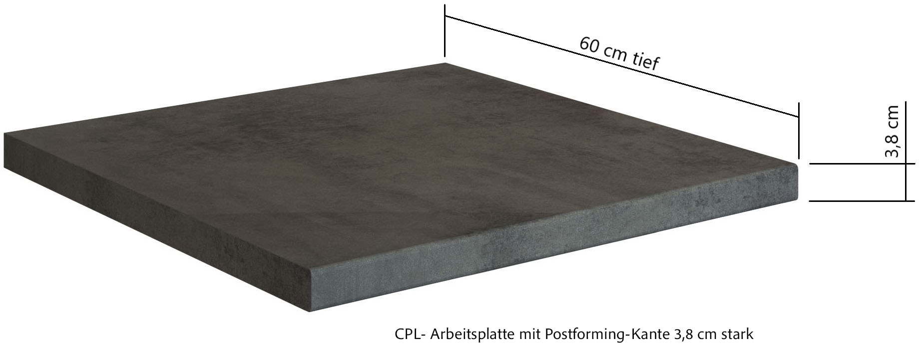 KOCHSTATION Küchenzeile »KS-Lagos, wahlweise mit E-Geräten, Spüle edelstahl oder schwarz« Breite 330cm, GK-oder Induktionskochfeld,mit oder ohne Kühlschrank