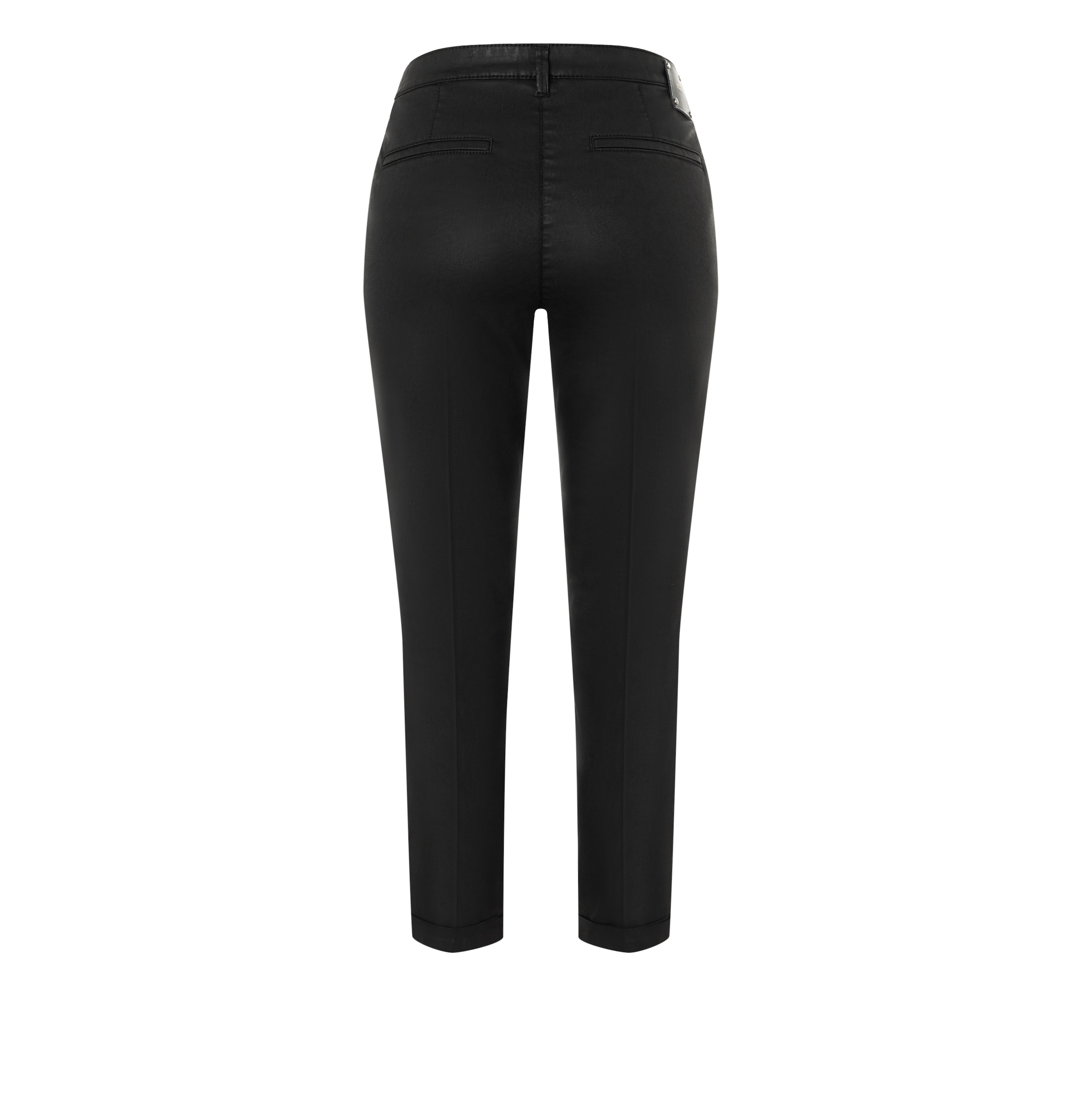 MAC Chinohose »CHINO turn up«  Leder-Optik