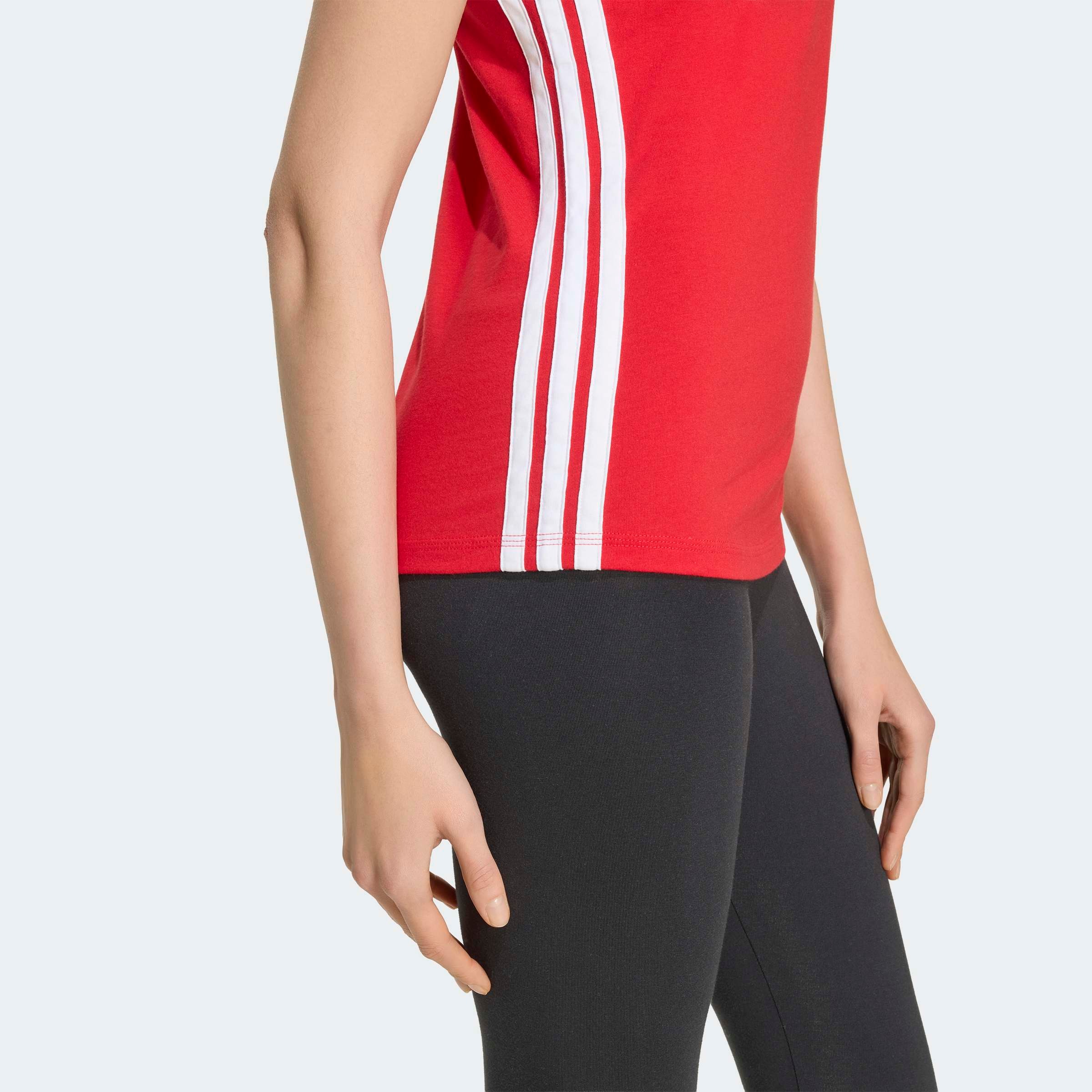 adidas Sportswear T-Shirt »ESSENTIALS 3-STREIFEN SINGLE JERSEY«