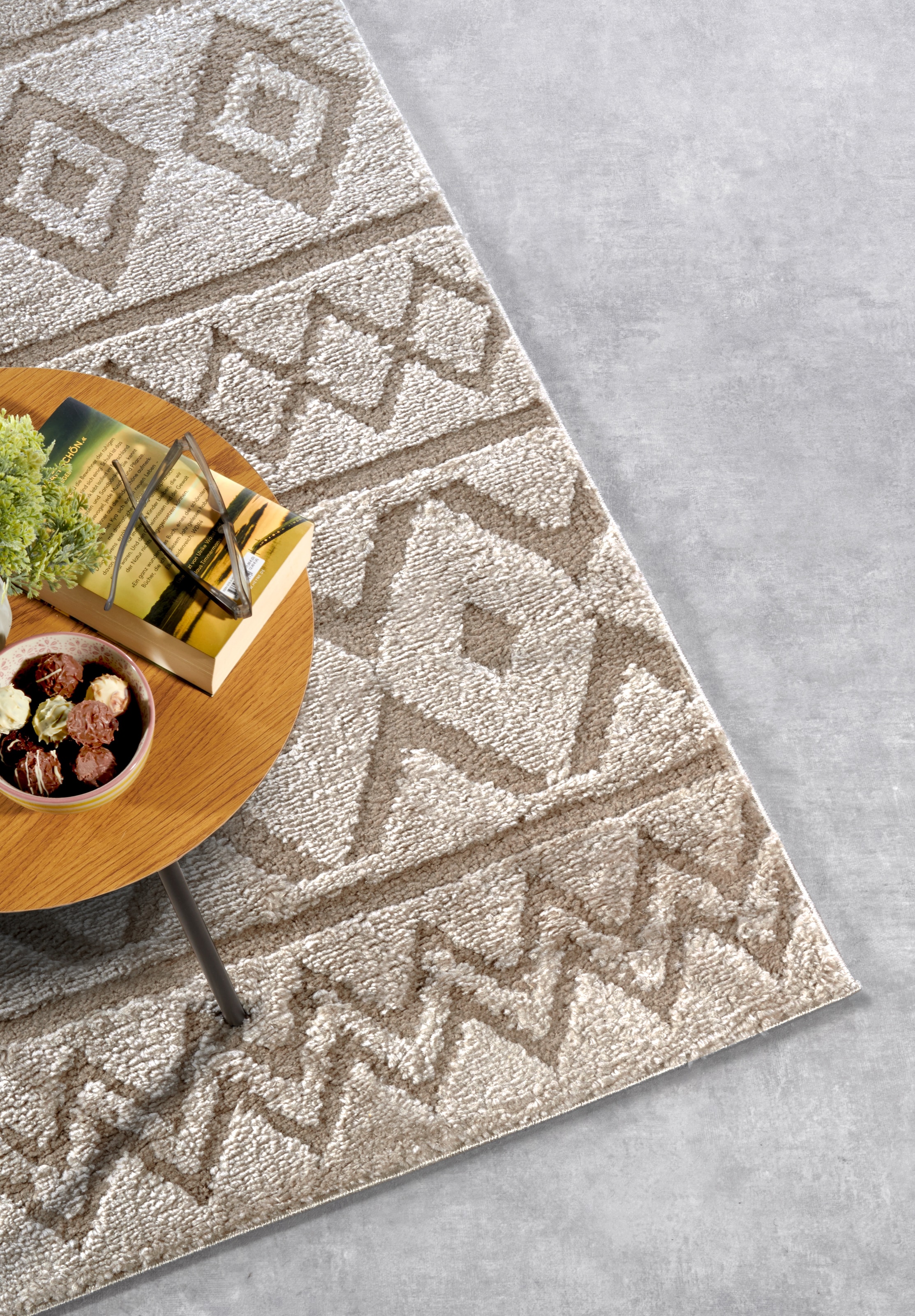 ELLE DECORATION Tapis design »Itinerance« Rectangulaire 18 mm Höhe poils longs, shaggy, coureur, doux, poils longs, moderne, effet relief