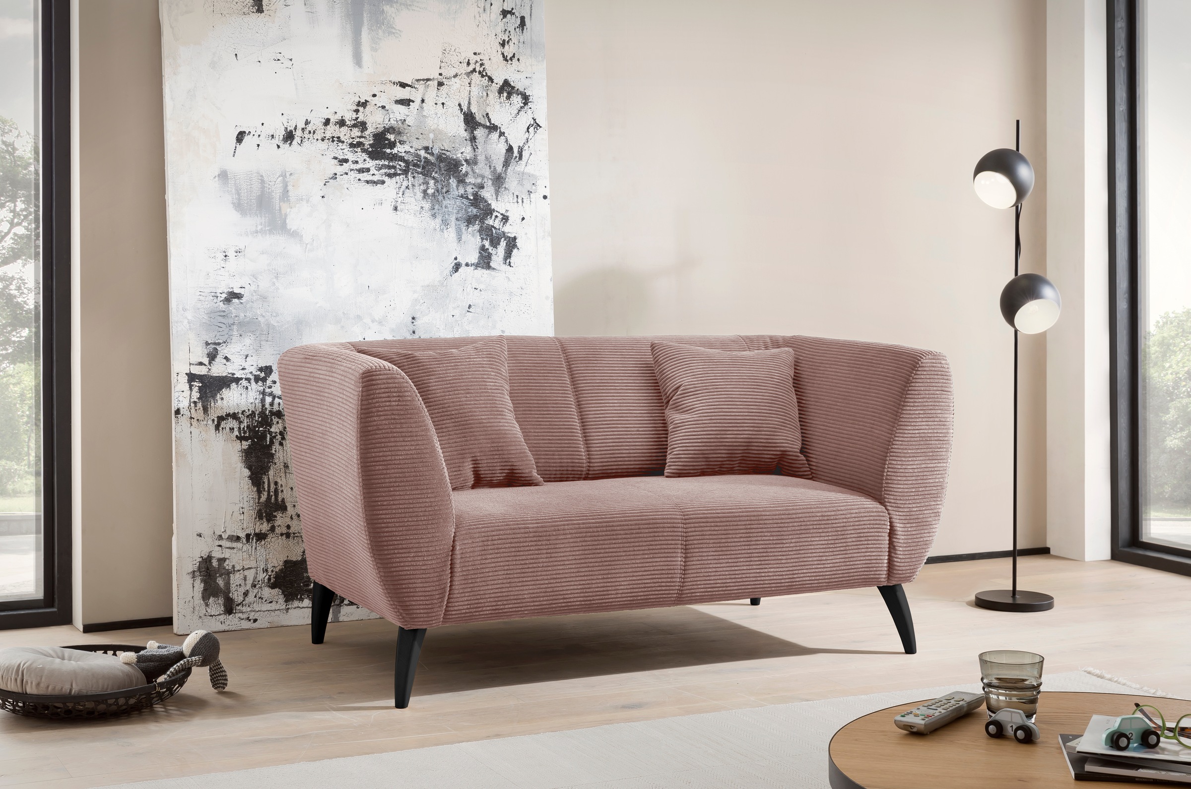 INOSIGN 2-Sitzer zwei verschiedene Fussfarben wählbar