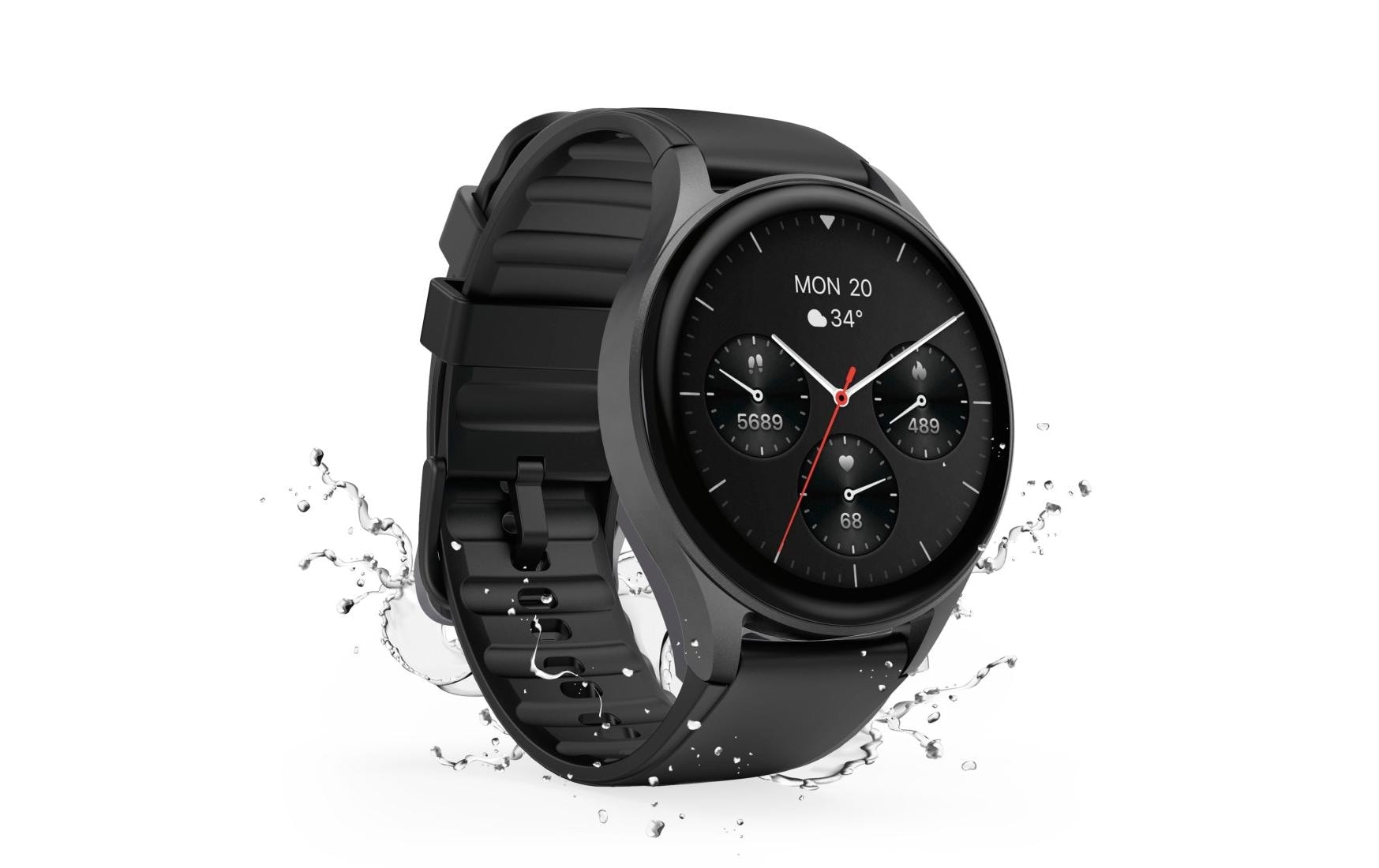 Hama Smartwatch »Smartwatch 8900 (Telefonfunktion, GPS, wasserdicht IP68, Herzfrequenz)«(/ 1,43 ″)