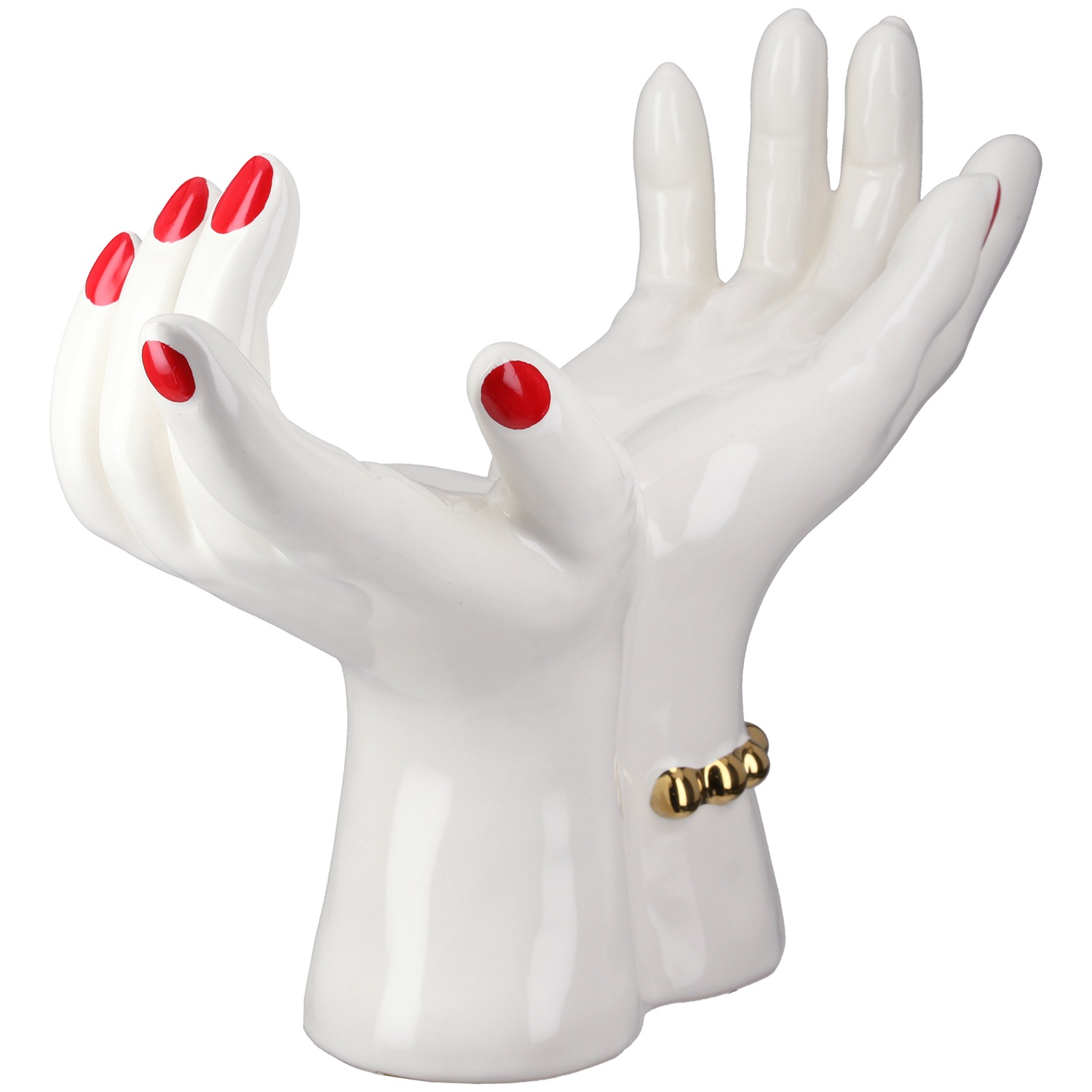 GILDE Objet décoratif »Dekoobjekt Hand Hands weiss H. 22 cm«