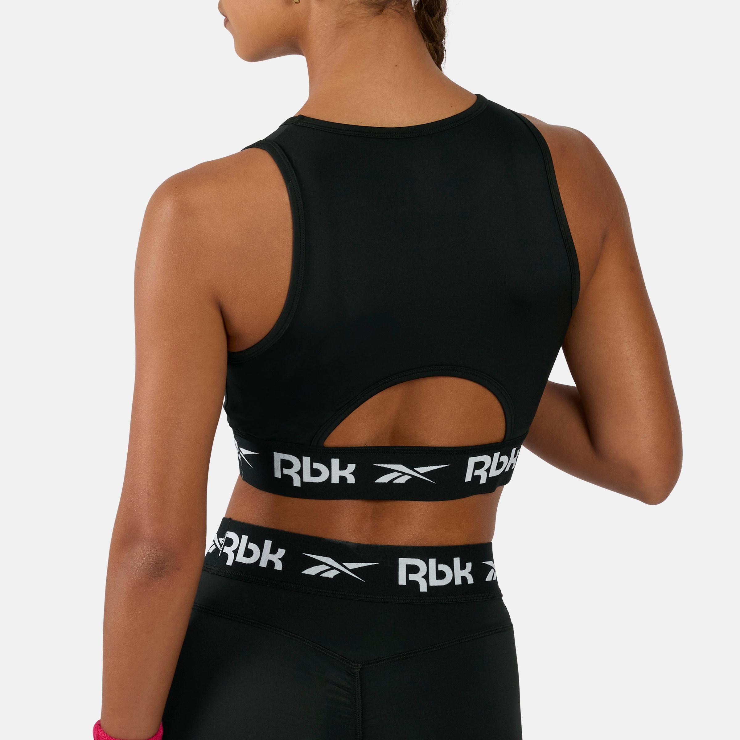 Reebok Sport-BH »ID TRAIN CUTOUT BRALETTE« für sportliche Aktivitäten geeignet, aus Polyester und Elasthan