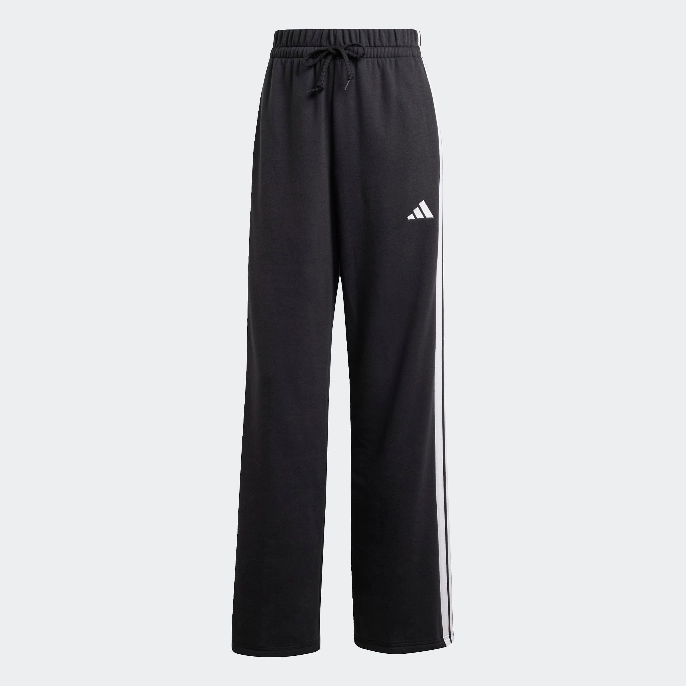 adidas Sportswear Sporthose »ESSENTIALS 3-STREIFEN OPEN HEM FRENCH TERRY«  Reguläre Passform, aus weichem French Terry