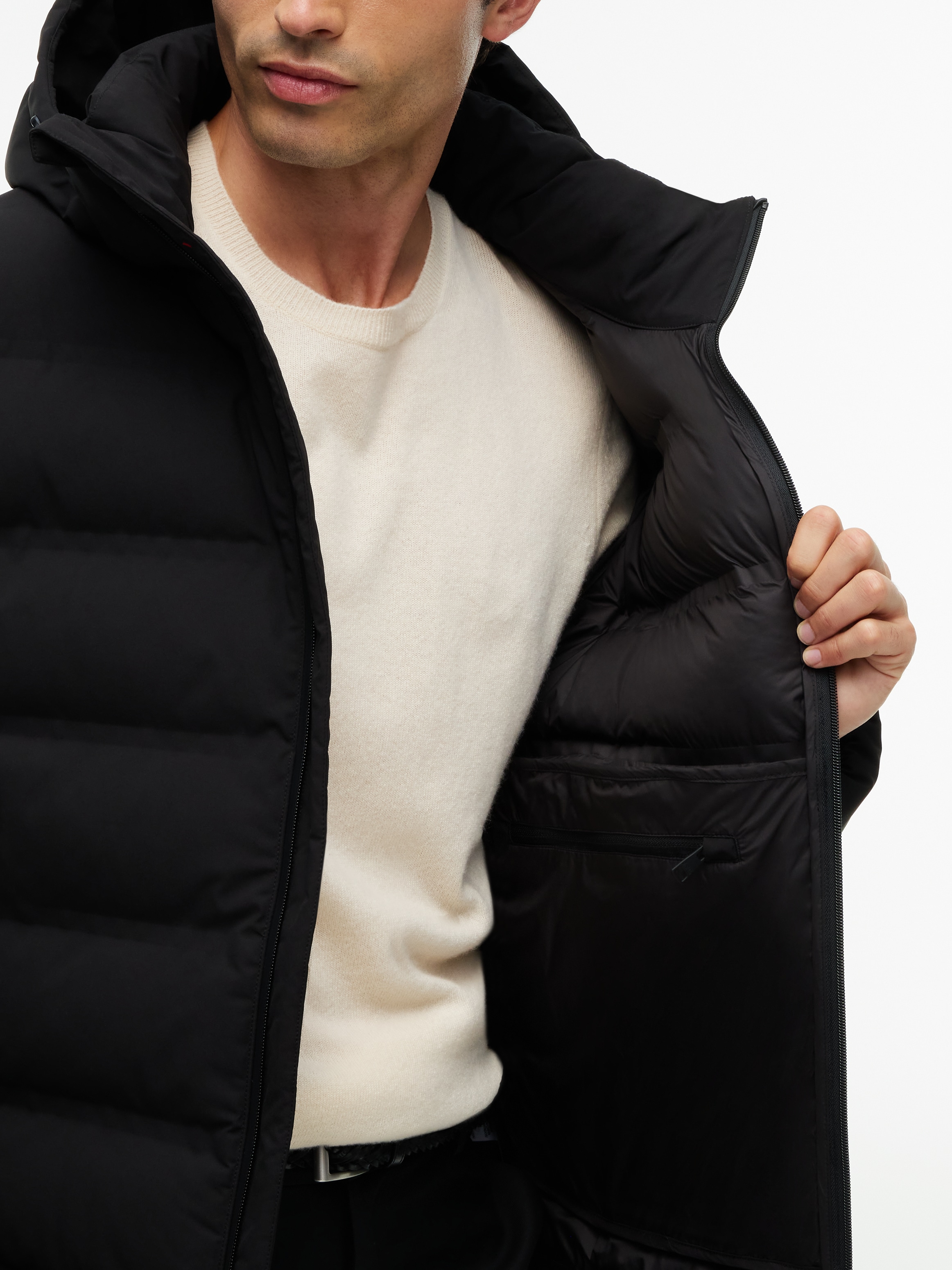 Tommy Hilfiger Veste matelassée »TECH HEAT SEALED JACKET« avec capuche thermo-scellé, hiver, fermeture éclair à double sens