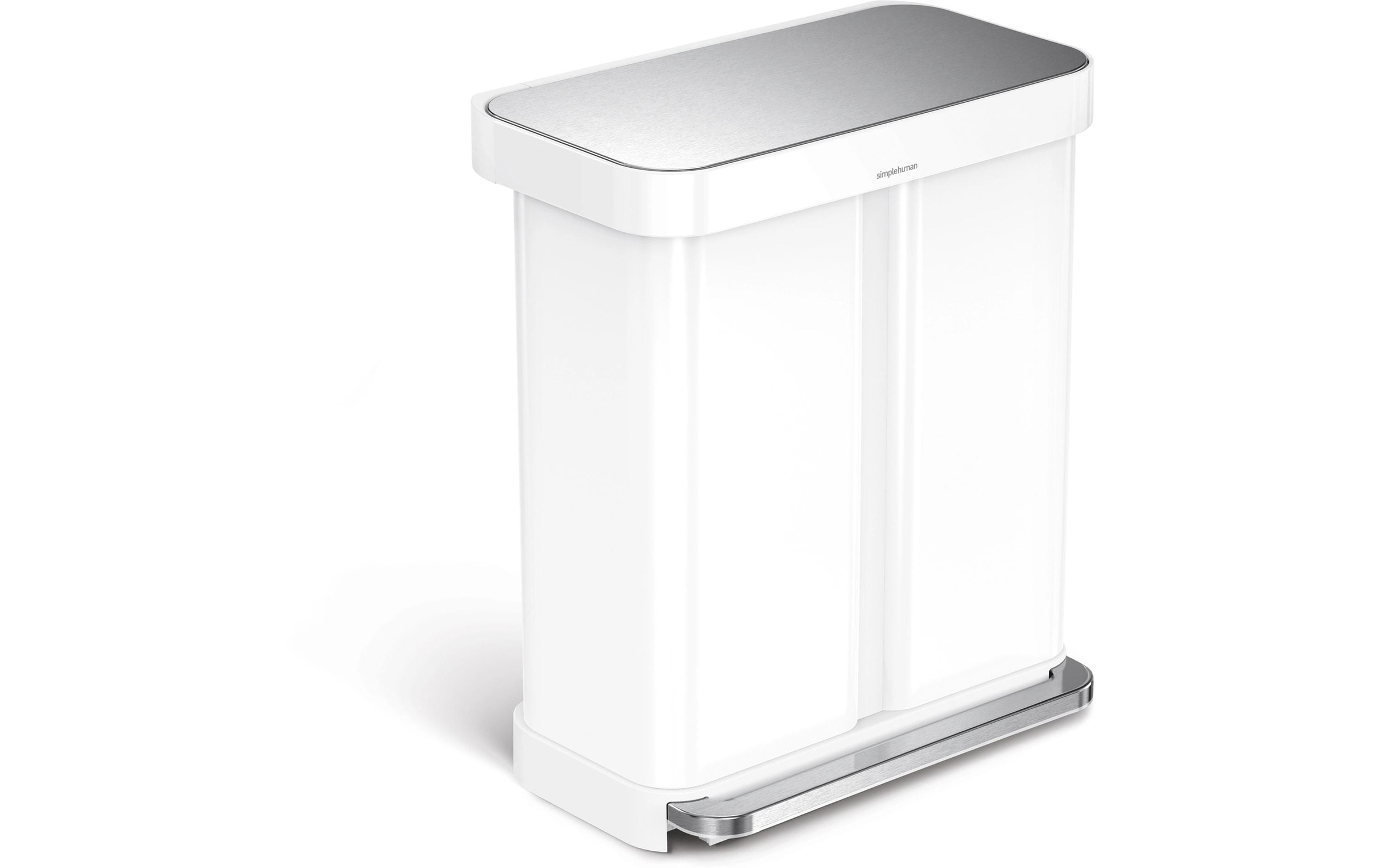 simplehuman Mülleimer »Step Can 34+24 l« 2 Behälter