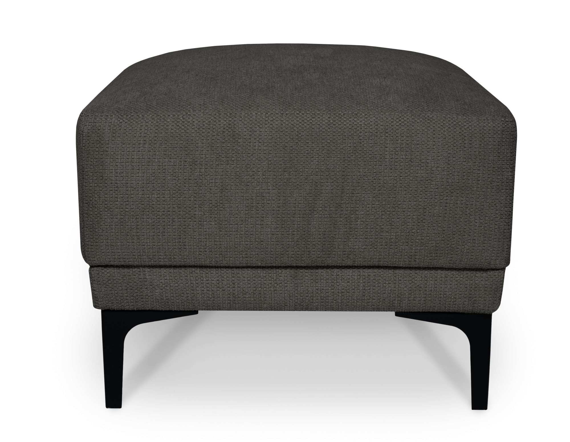 GOODproduct Polsterhocker »Xander« 1 Stk. tlg. Breite 58 cm, Soft-Touch Chenille, schwarze Metallfüsse
